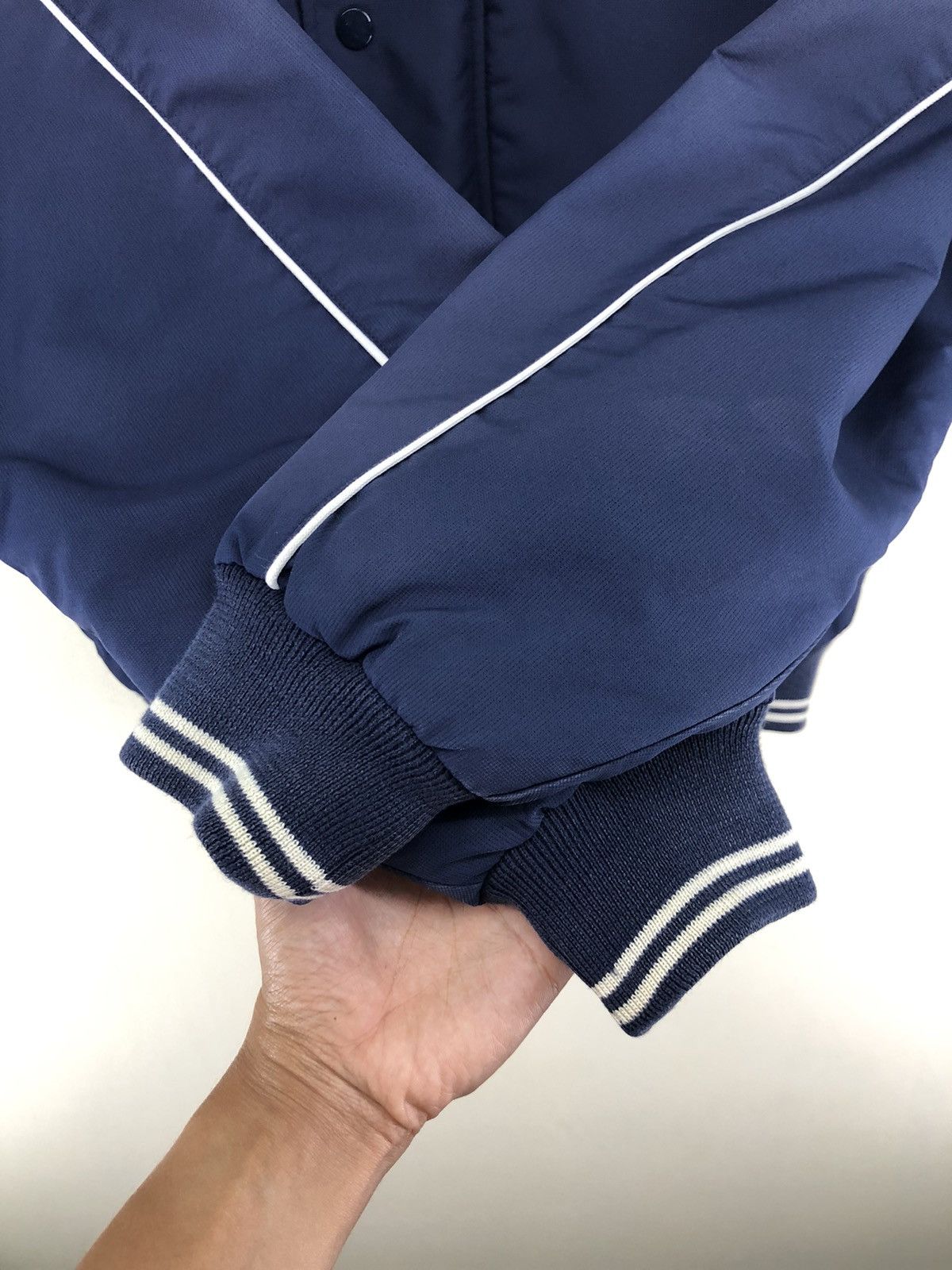 Mizuno Vintage Mizuno Mets Players Baseball Club Bomber Jacket Size US L / EU 52-54 / 3 - 11 Thumbnail