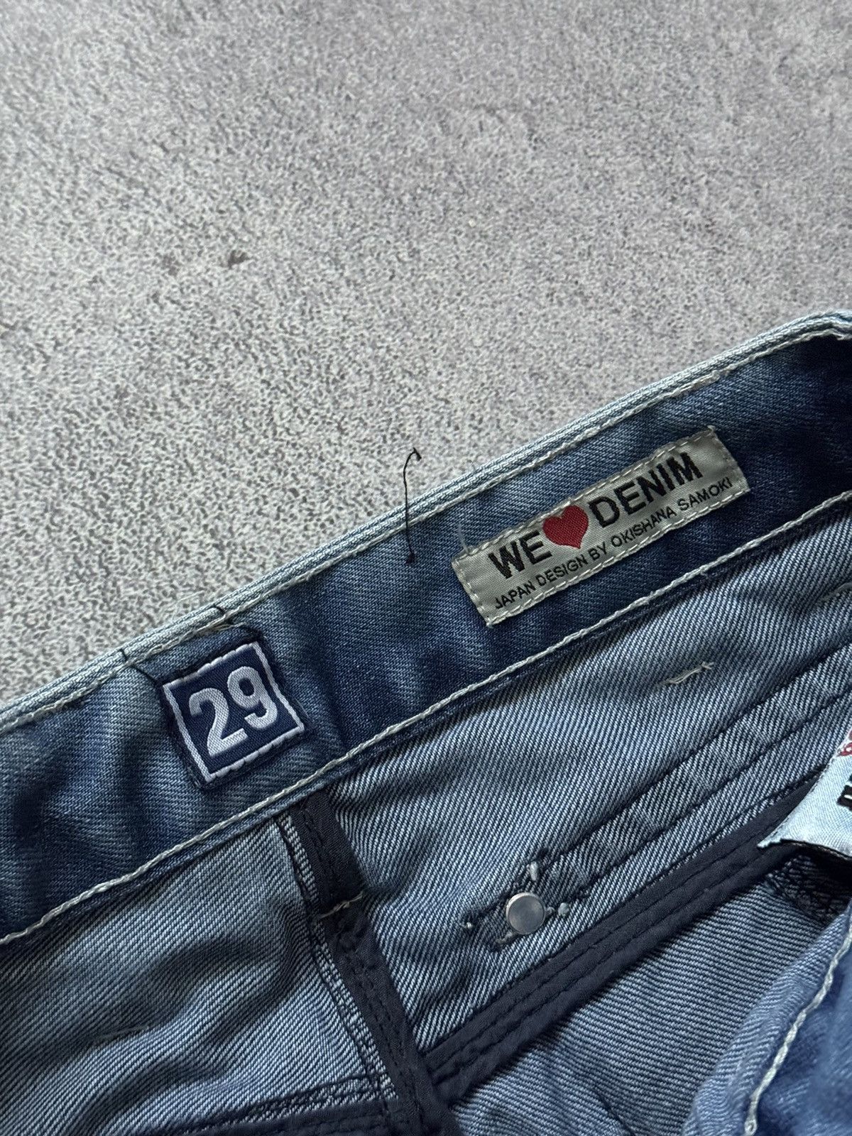 Japanese Brand Japrag 29 by okishana samoki denim cargo pant trouser Jean Size US 29 - 8 Thumbnail