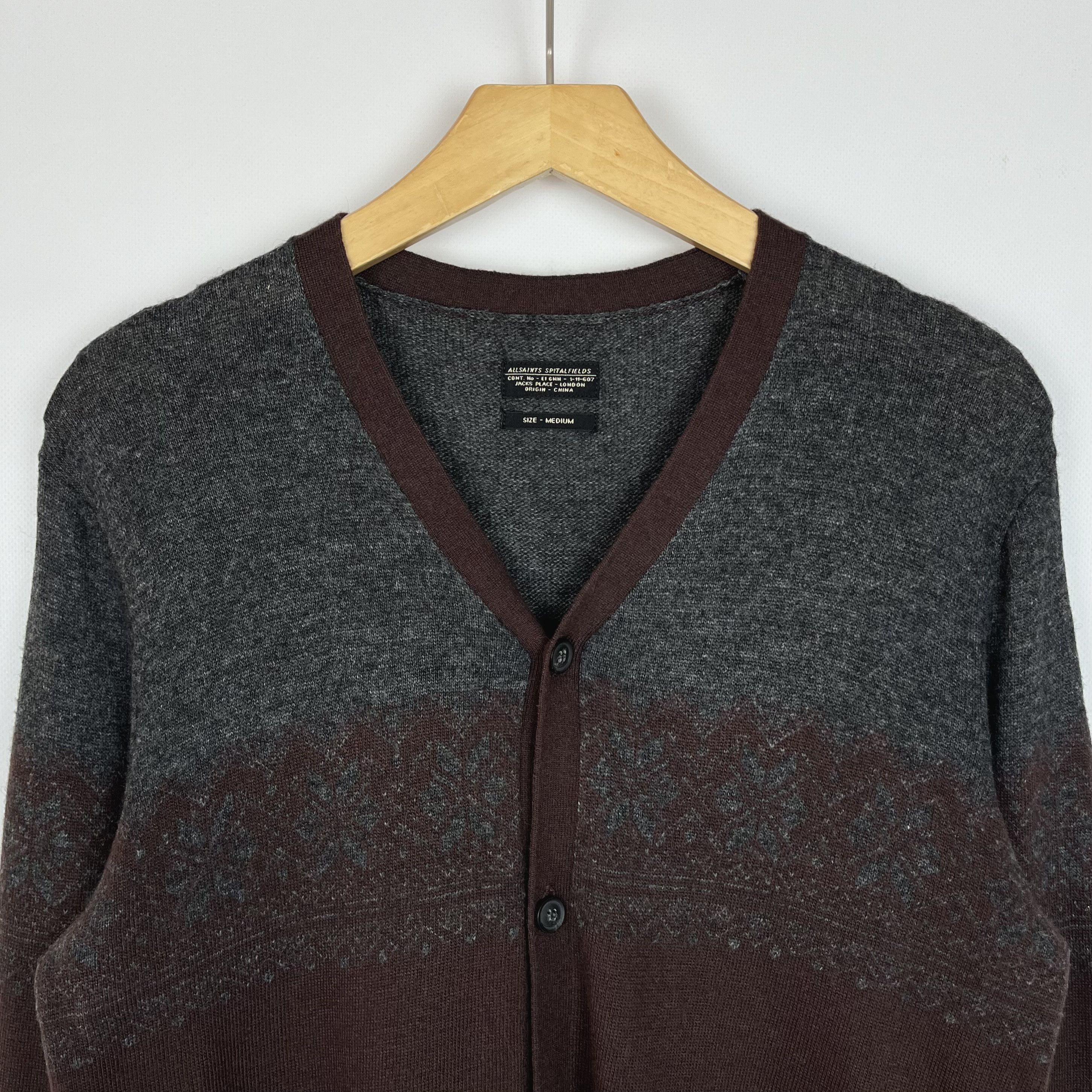 Allsaints Designer AllSaints Spitalfields Scafell Cardigan Sweater Size US M / EU 48-50 / 2 - 6 Thumbnail