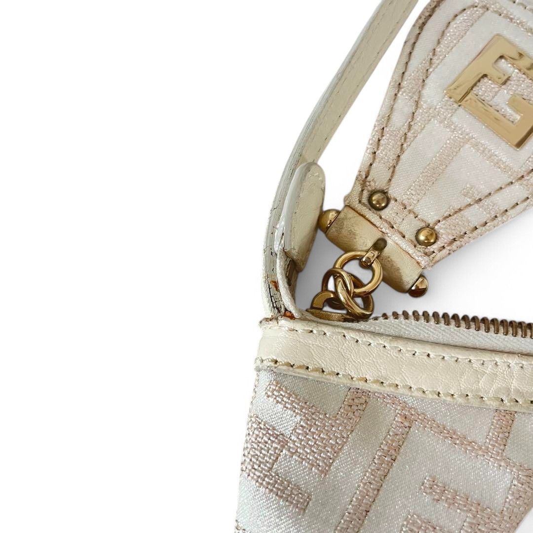 Fendi Fendi - Zucca One Shoulder Bag Handbag Charm Mini Size ONE SIZE - 2 Thumbnail