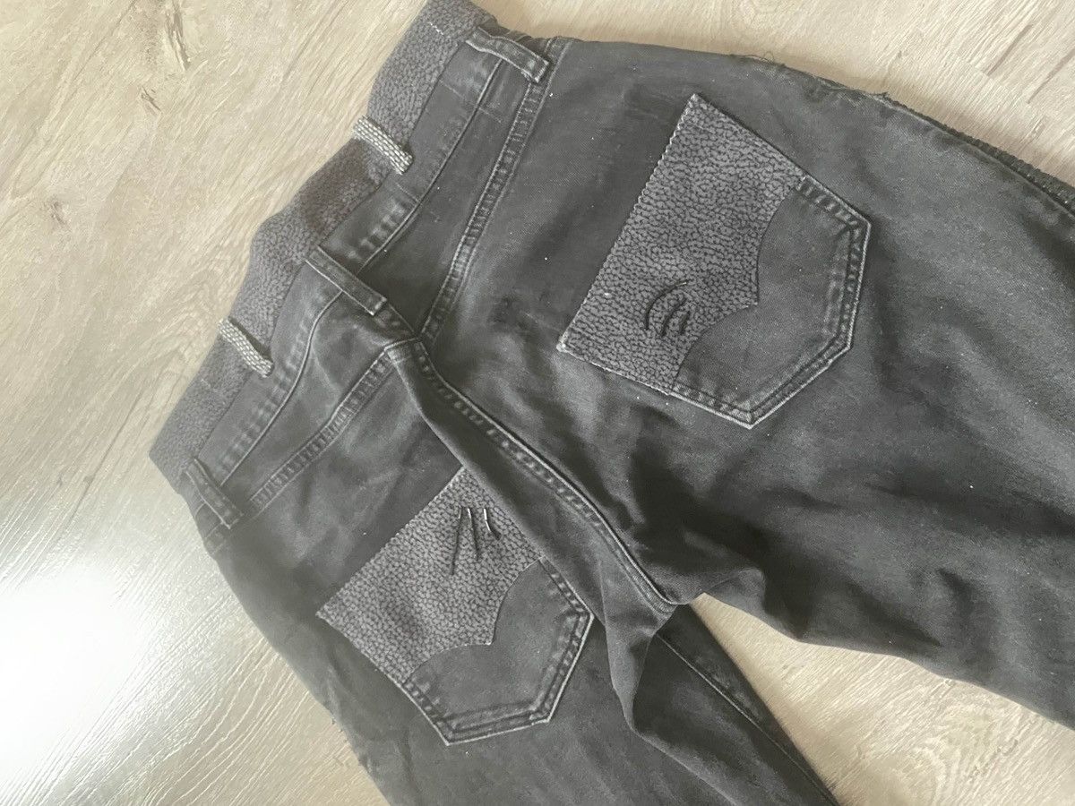 Handmade Jeans with Pearls & Leopard Waistband Size US 32 / EU 48 - 9 Thumbnail