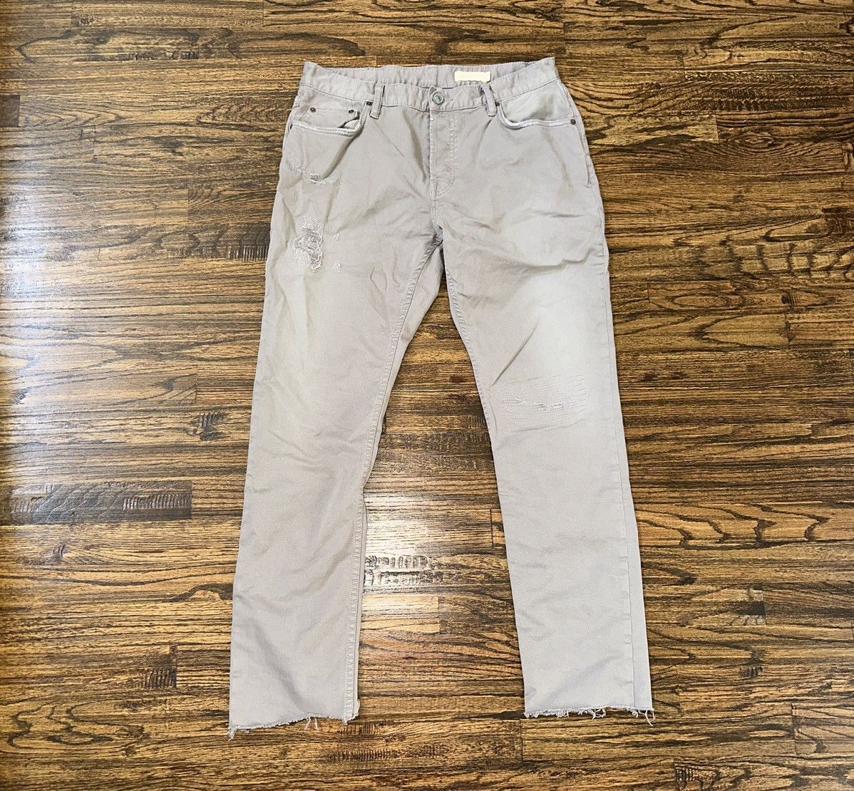 Allsaints ALL SAINTS Chino Pants Beige Gray “Rex” Twill 5 Pocket 32 Size US 32 / EU 48 - 1 Thumbnail