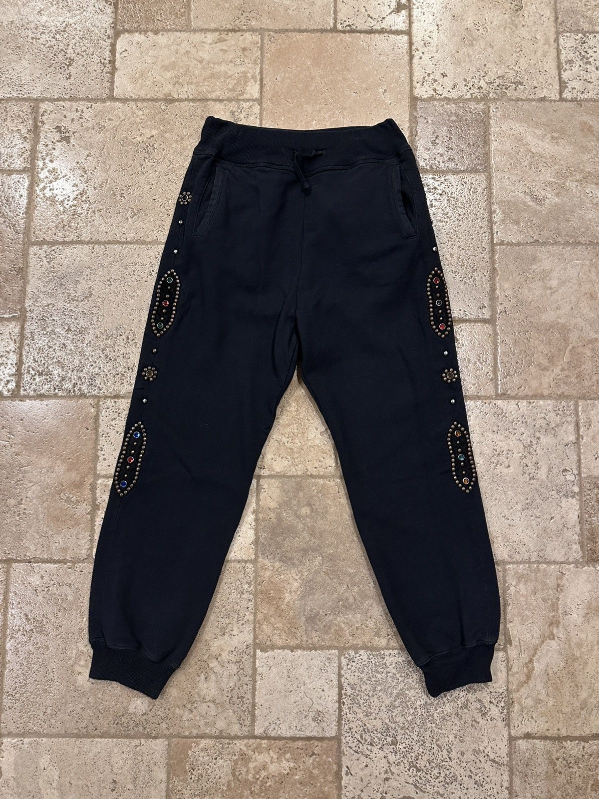 Kapital Kapital Jewel Studded Embellished Cotton Sweatpant Joggers Size US 36 / EU 52 - 1 Thumbnail