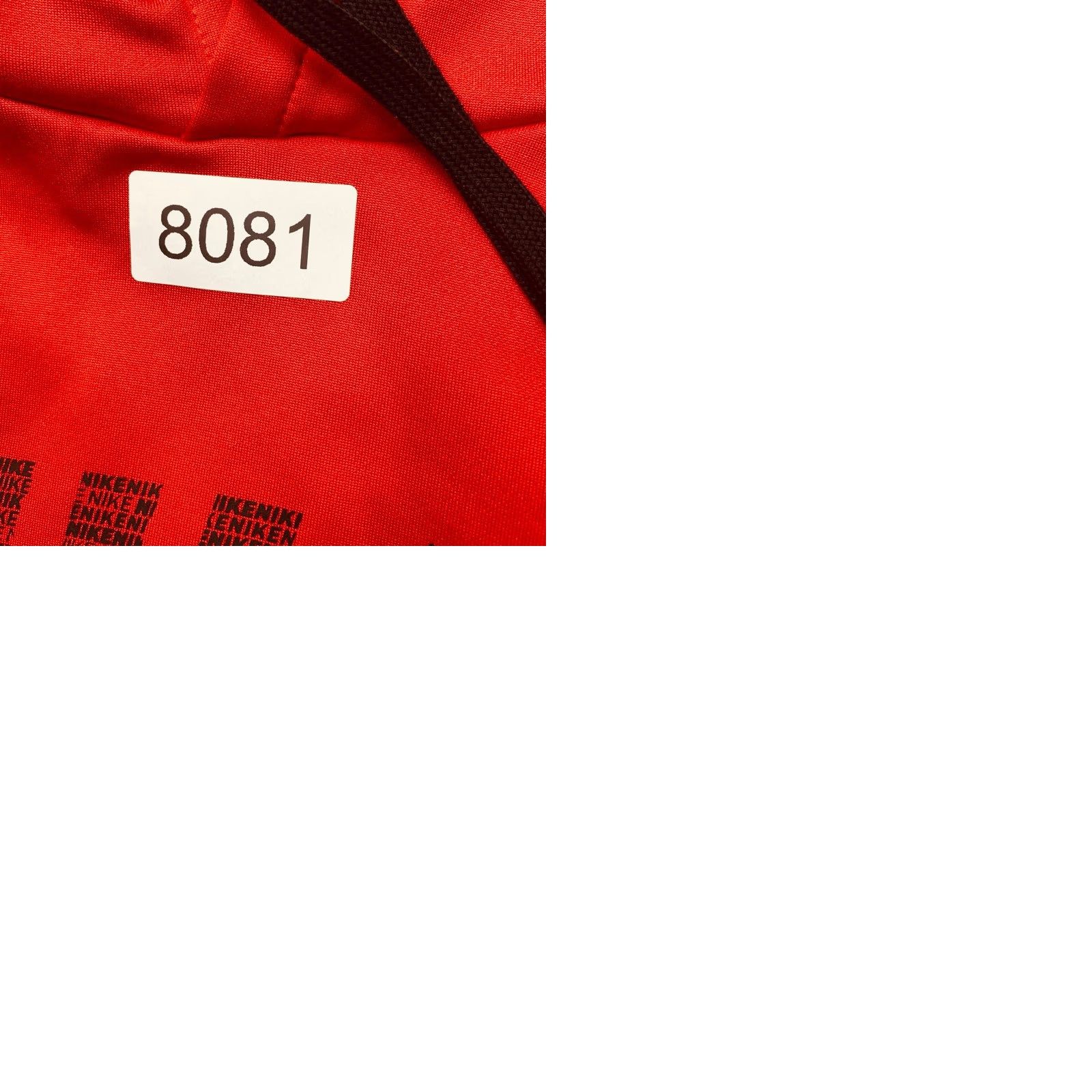 Nike VINTAGE Nike Dri-Fit Hoodie Mens Large Red Pullover Sweatshirt Nike Words Chest 8081 Size US L / EU 52-54 / 3 - 9 Thumbnail