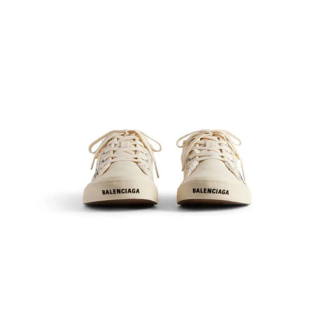 Balenciaga o1bcso1str0925 Paris Mules in Beige Size US 7 / IT 37 - 3 Thumbnail