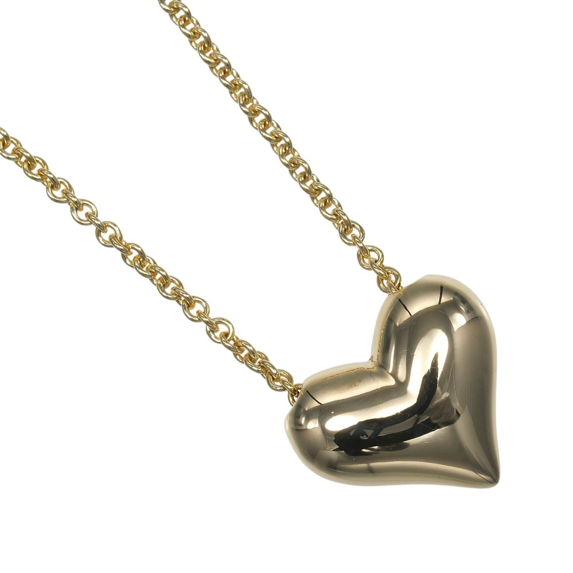 Tiffany & Co. Tiffany & Co. Pinched Heart Necklace, 18K Yellow Gold, Approx. 7.61g Size ONE SIZE - 1 Thumbnail