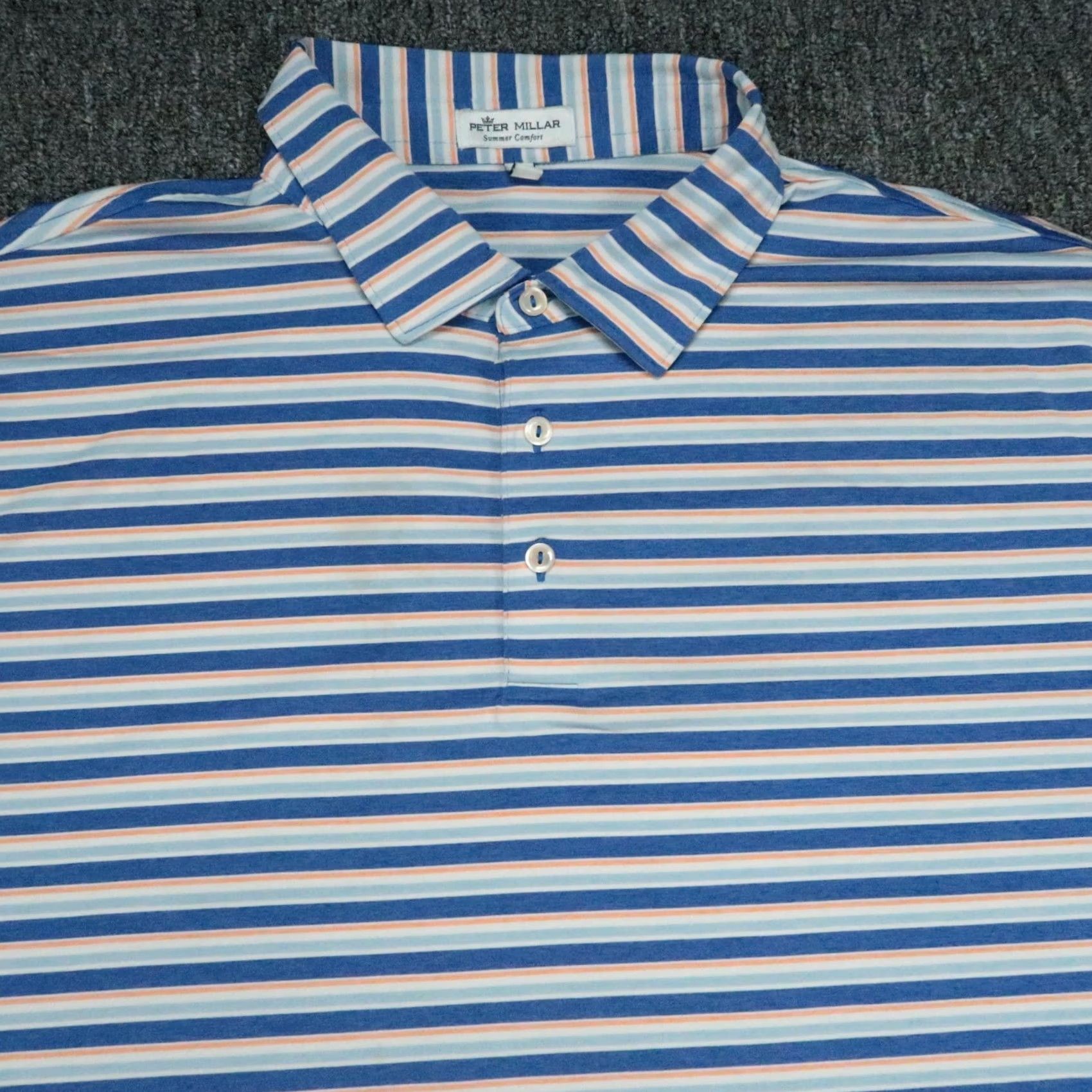 Peter Millar Peter Millar Polo Shirt Mens XXL Blue Performance TPC Scottsdale Size US XXL / EU 58 / 5 - 2 Thumbnail