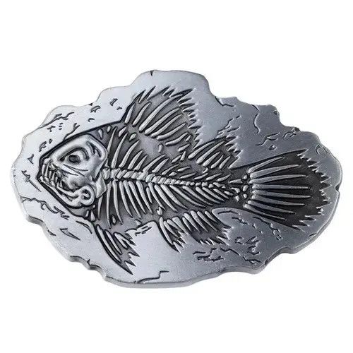 Other Fossil Fish Skeleton belt buckle ( no belt ) Size ONE SIZE - 1 Thumbnail