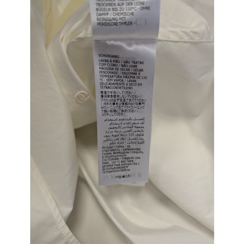 Gucci o1rshd1 Piece Dyed Popeline Over Boxy Shirt in Natural White Size US XL / EU 56 / 4 - 17 Thumbnail