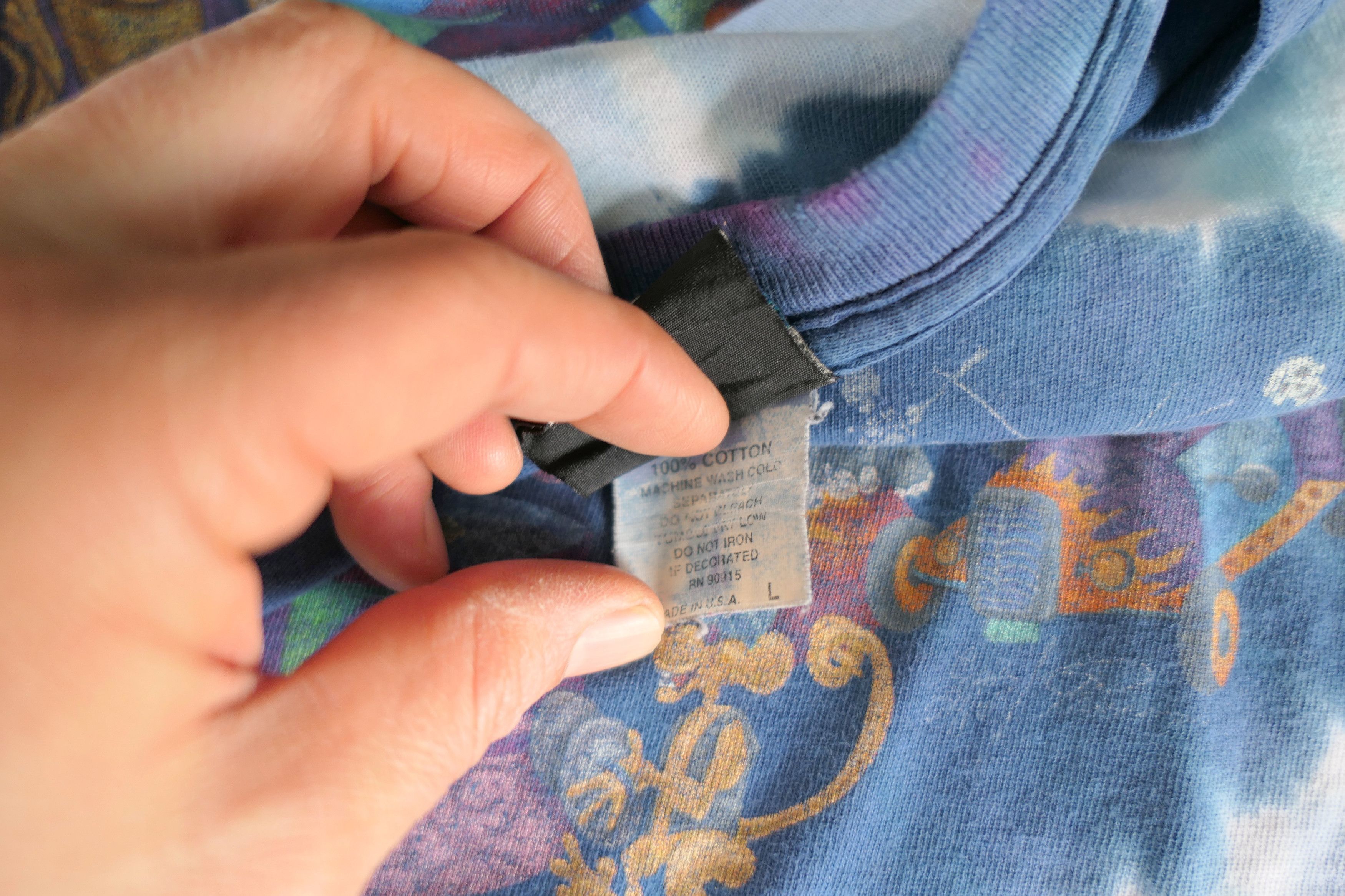 Vintage 90's Vintage GRATEFUL DEAD Tie Dye T Shirt Large Size US L / EU 52-54 / 3 - 5 Thumbnail