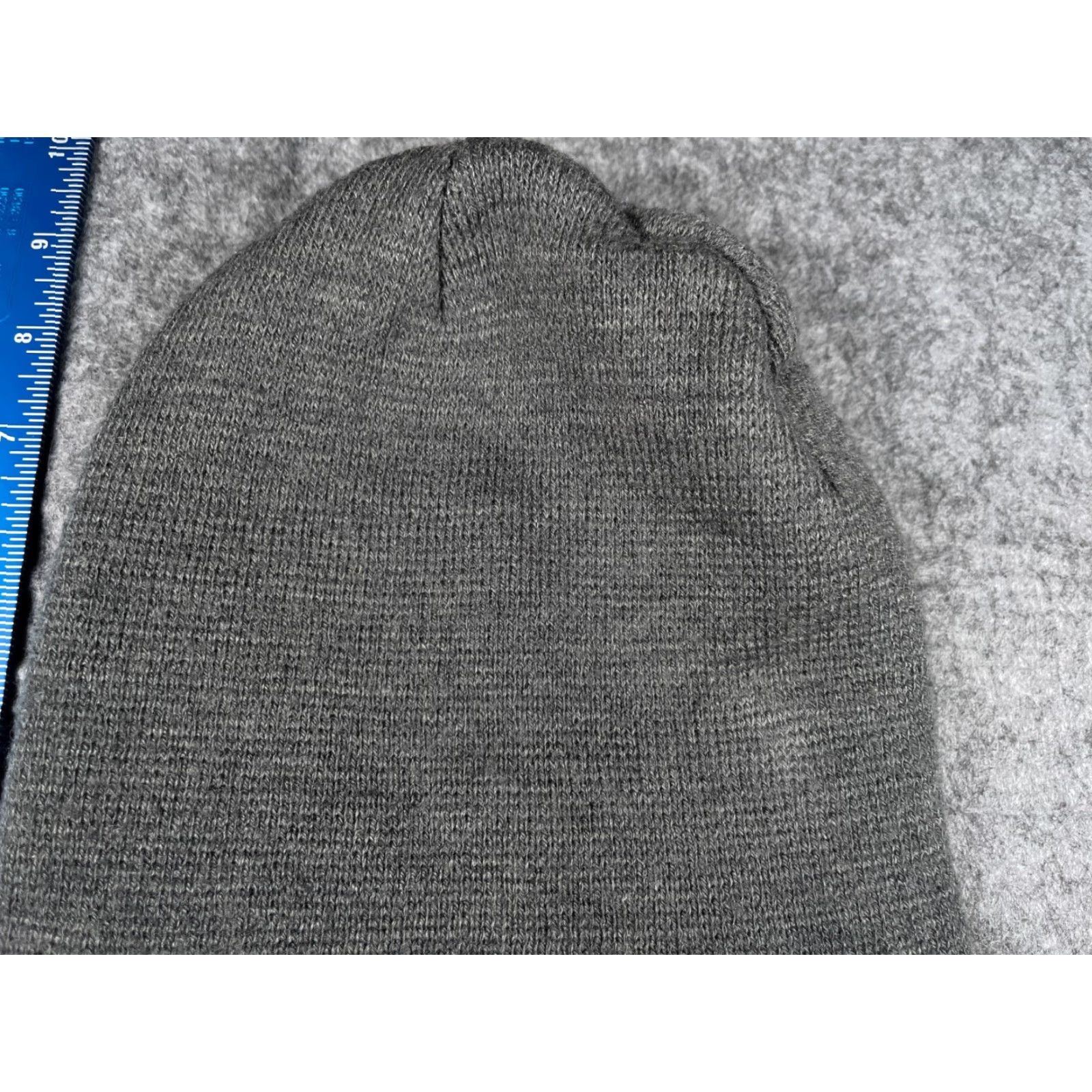 George George Beanie Toque Adult One Size Gray Knit Acrylic Hat Beanie Outdoor Ski Winter Mens Womens Unisex Adults Size ONE SIZE - 2 Thumbnail