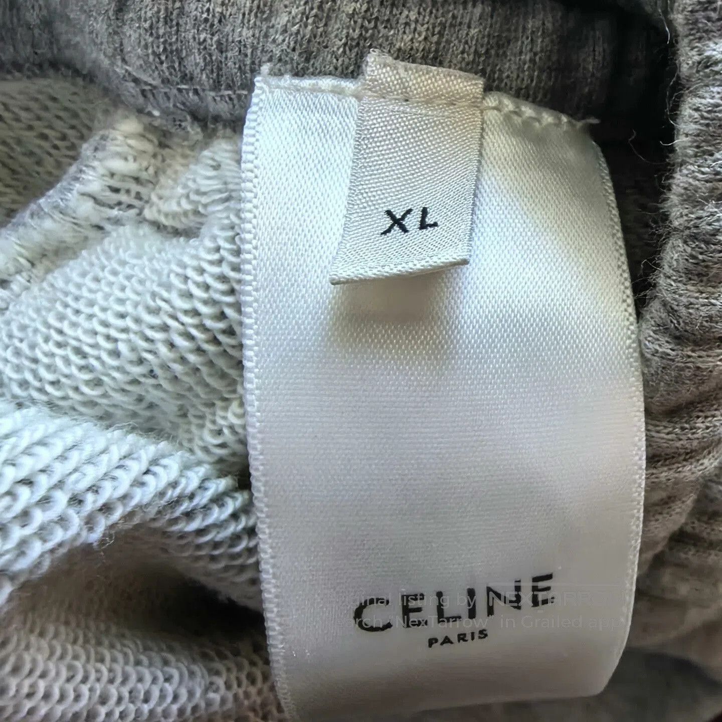 Celine celine gray loose sweatpants XL for sale. Size US 44 / EU 60 - 4 Thumbnail
