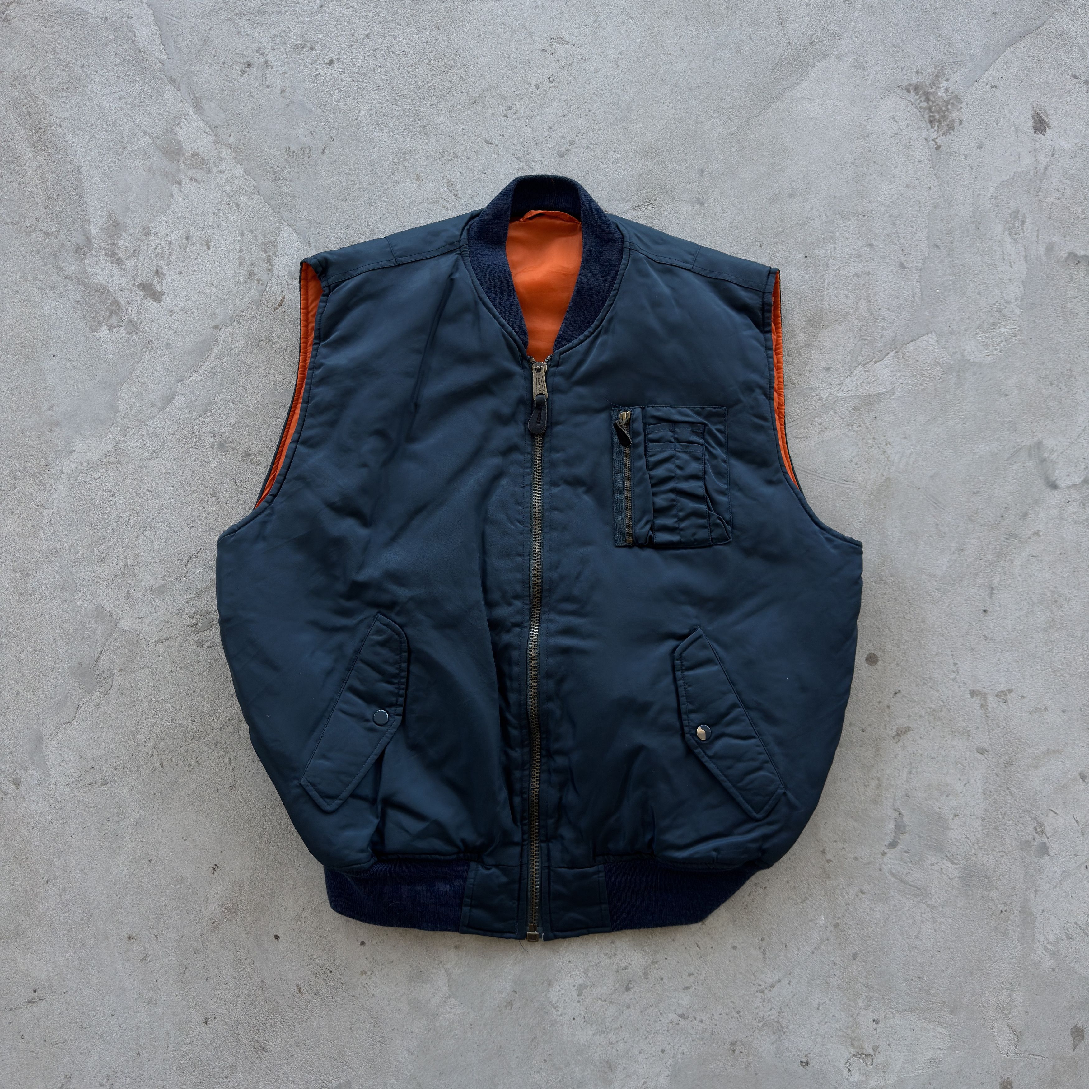 Vintage Vintage MA-1 Flyer’s Man Intermediate Vest Jacket Lining USA Size US XL / EU 56 / 4 - 1 Thumbnail