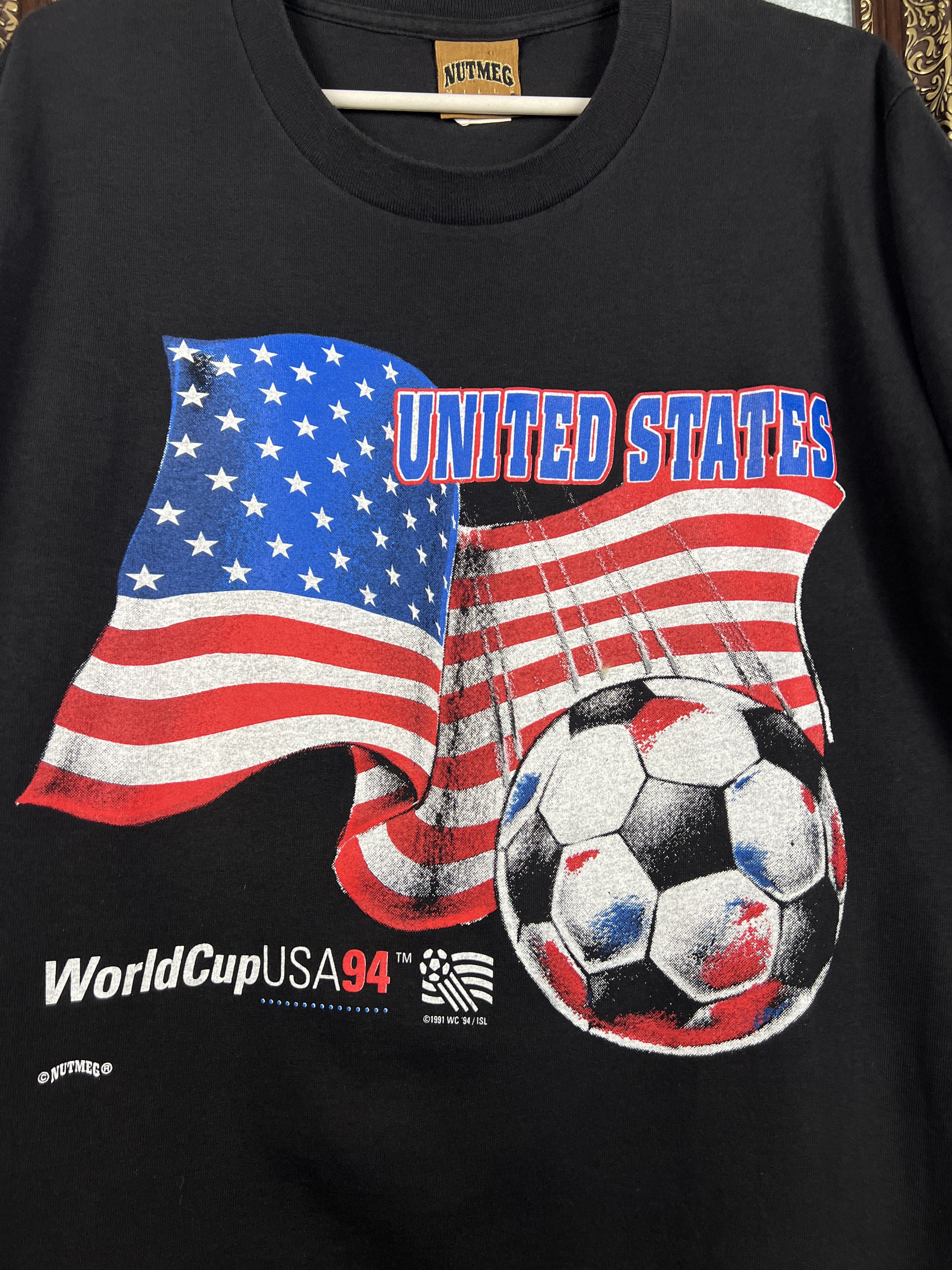 Vintage USA Football World Cup Shirt Soccer Over Print Jersey Size US M / EU 48-50 / 2 - 3 Thumbnail
