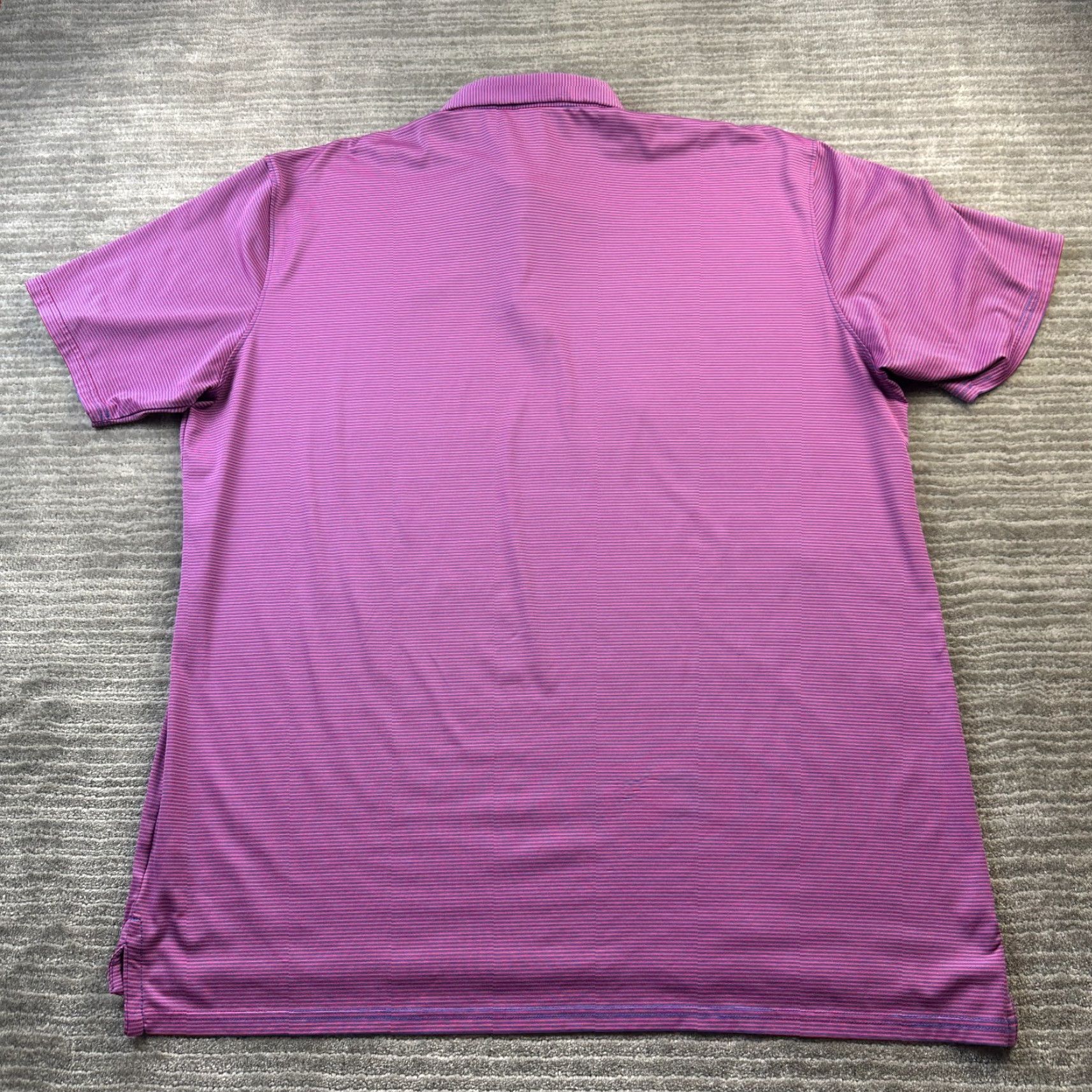 Vintage Holderness & Bourne Polo Shirt Mens XL Purple Striped Golf Performance Tailored Polo Shirt Casual Activewear Size US XL / EU 56 / 4 - 2 Thumbnail