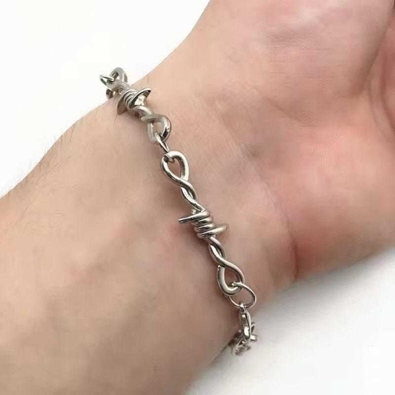 Jewelry Barbed Wire Small Thorns Bracelet Size ONE SIZE - 2 Thumbnail