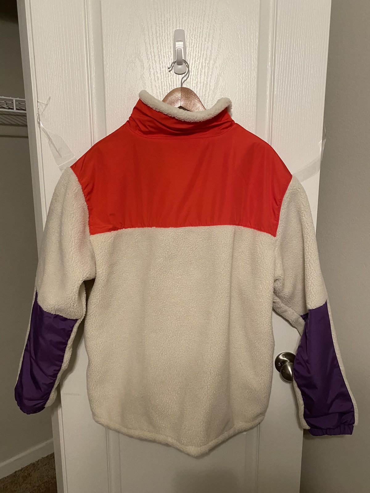 Without Walls Without Walls Nylon Blocked Sherpa Jacket Cream, Multi Size US XL / EU 56 / 4 - 3 Thumbnail