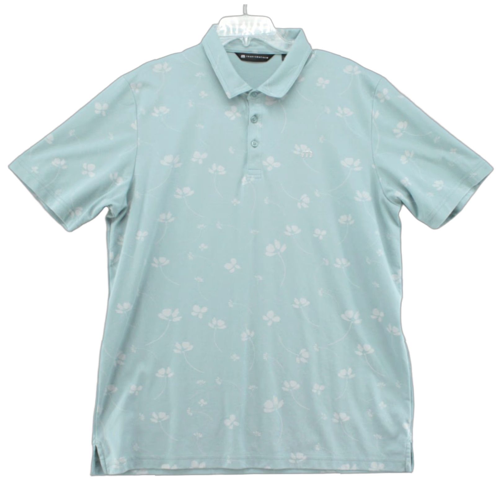 TravisMathew Travis Mathew Polo Shirt Men's XL Blue Floral Print Golf Brand Polo Shirt XL Men Blue Floral Print Golf Size US XL / EU 56 / 4 - 1 Thumbnail
