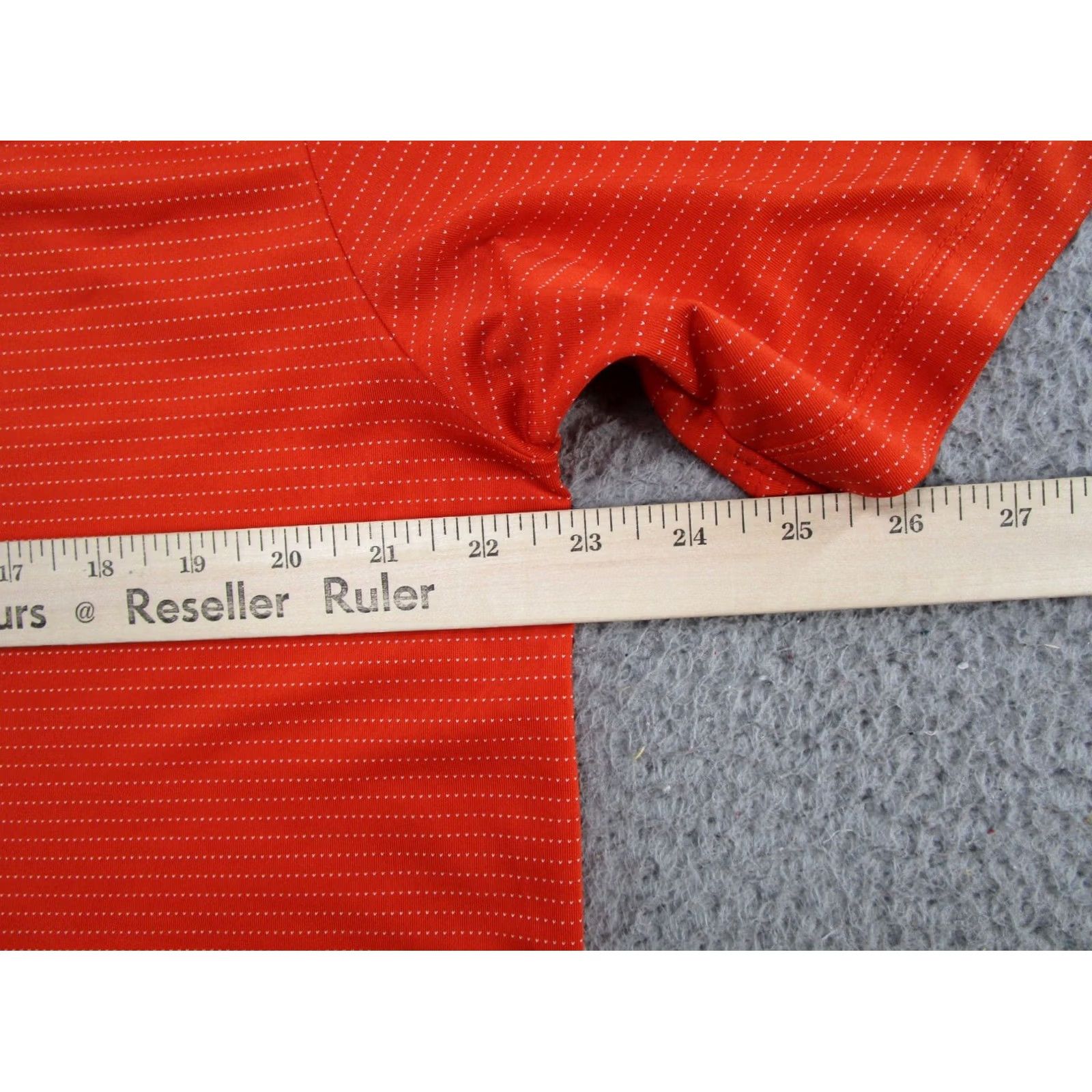 Vintage Columbia Polo Shirt Mens L Orange Golf Omni Wick Striped Casual Breathable Logo Polo, Regular Fit, Cotton? (note: exclude new info) Size US L / EU 52-54 / 3 - 7 Thumbnail