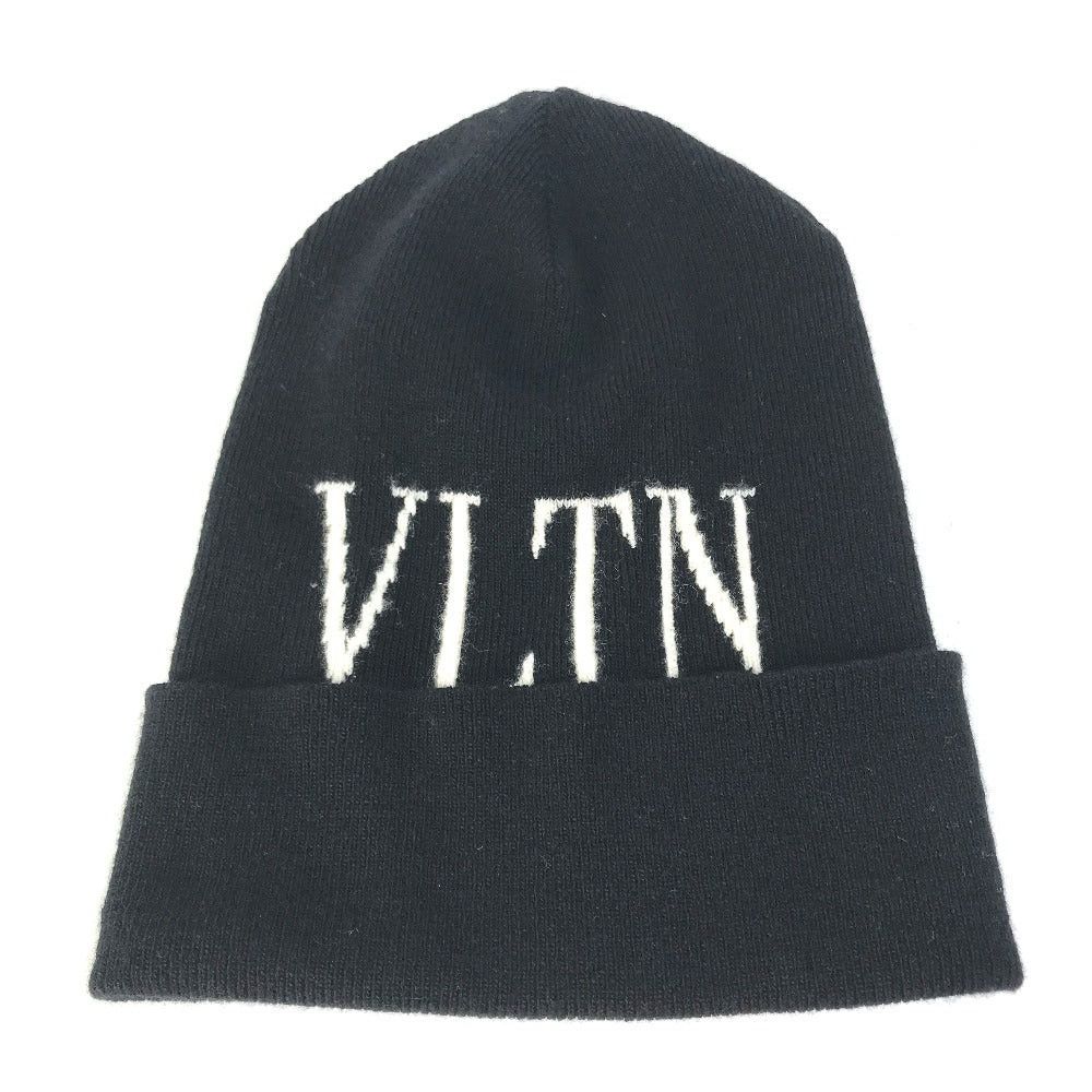 Valentino Valentino Vltn Logo Beanie Chapeau Knitted Hat Knit Cap Wool Men Size ONE SIZE - 1 Thumbnail