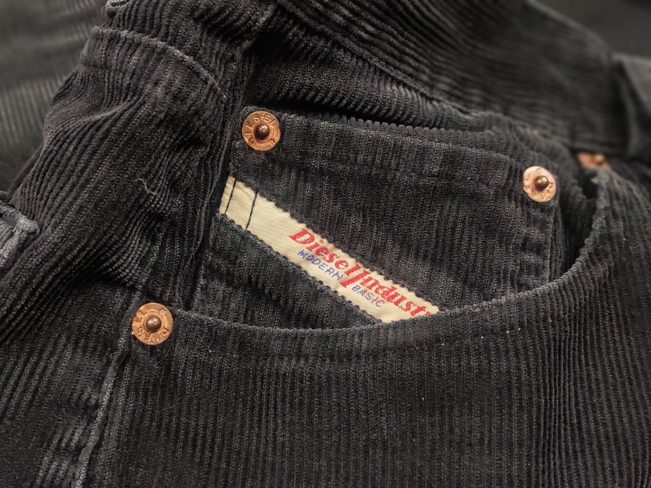 Diesel Vintage Diesel 90's Dark Gray Corduroy Trouser Pants Size US 30 / EU 46 - 13 Thumbnail