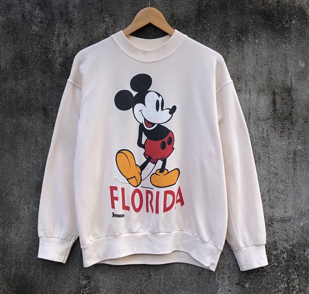 Vintage Vintage 80s Disney Mickey Mouse Florida Big Logo Sweatshirt Size US L / EU 52-54 / 3 - 1 Thumbnail
