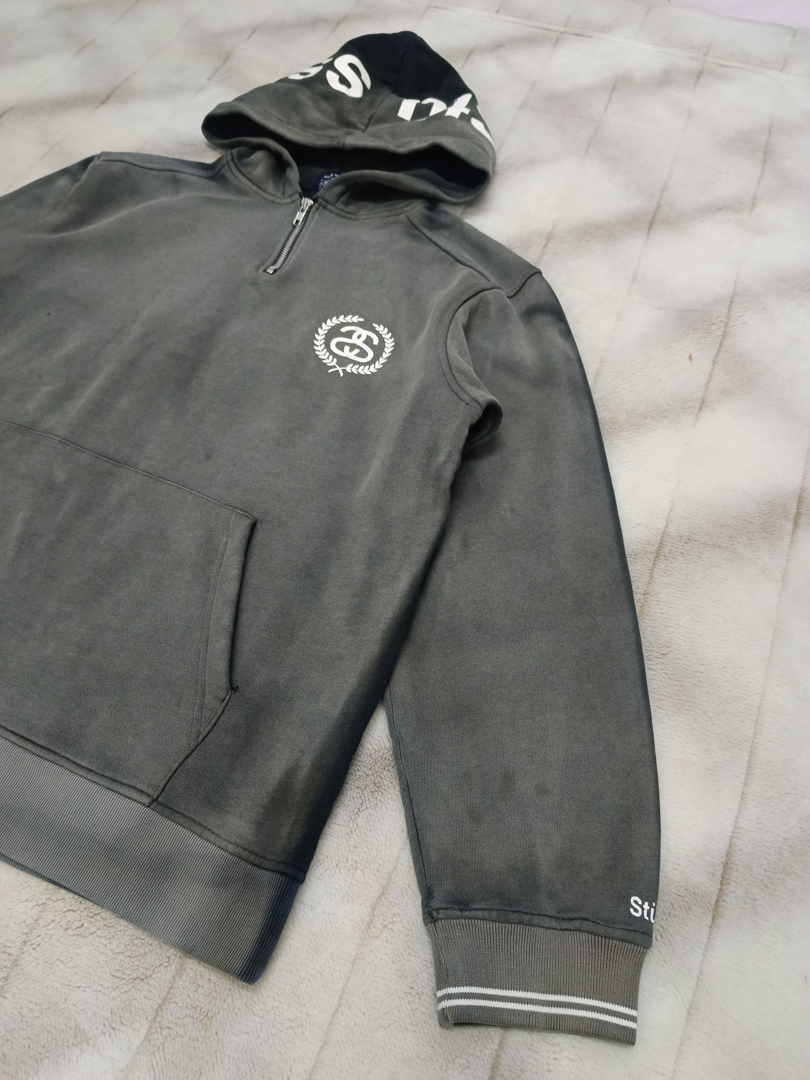 Stussy DISTRESSED STUSSY FADE TWO TONE HOODIE Size US L / EU 52-54 / 3 - 3 Thumbnail