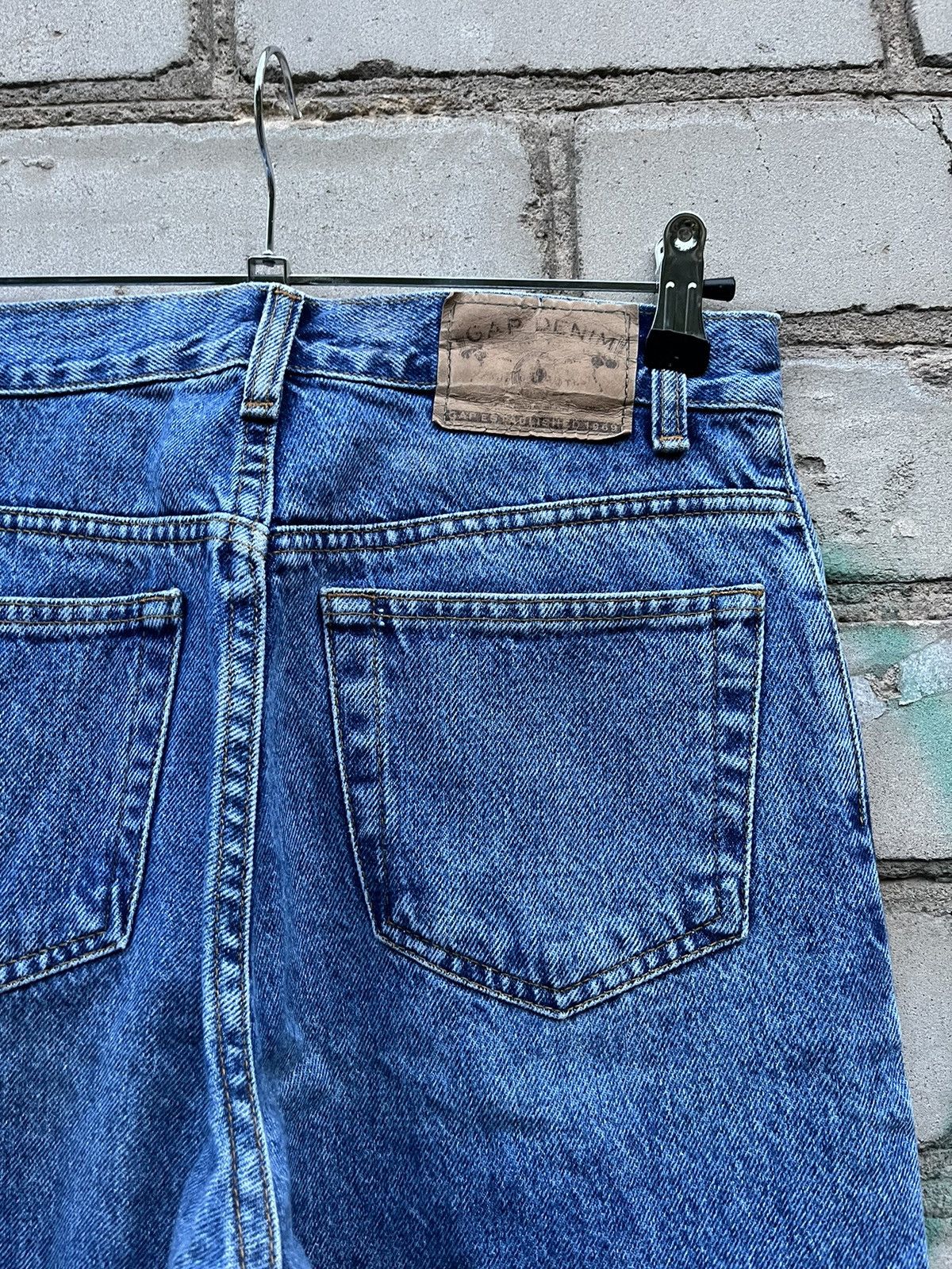 Gap Vintage 90s GAP Usa Made Blue Stone Washed Jeans Size 31 Size US 31 - 10 Thumbnail