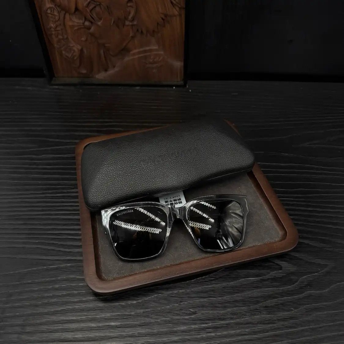 Balenciaga BALENCIAGA black resin sunglasses Size ONE SIZE - 1 Thumbnail