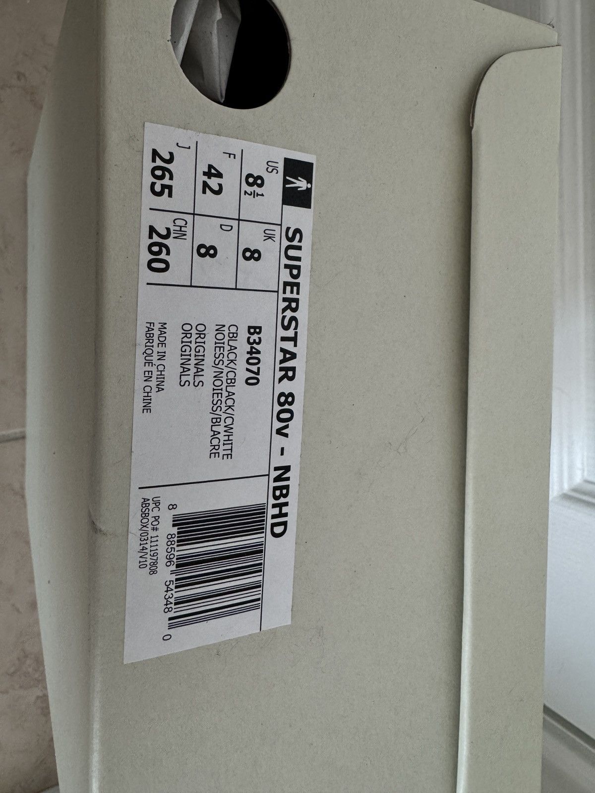 Adidas × Neighborhood adidas Superstar 80s Neighborhood NBHD Size US 8.5 / EU 41-42 - 4 Thumbnail