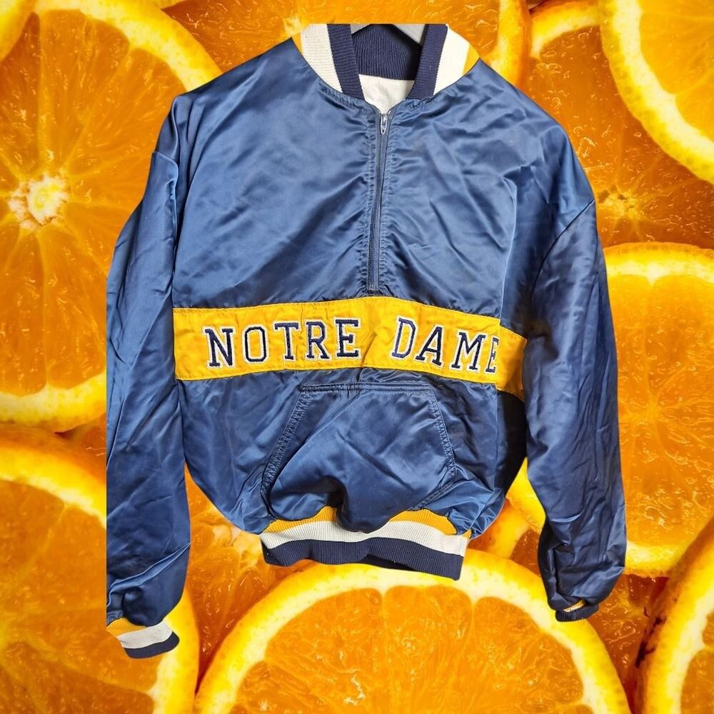 Delong DeLong Notre Dame Pullover Jacket Vintage Windbreaker Half Z Size US L / EU 52-54 / 3 - 2 Thumbnail