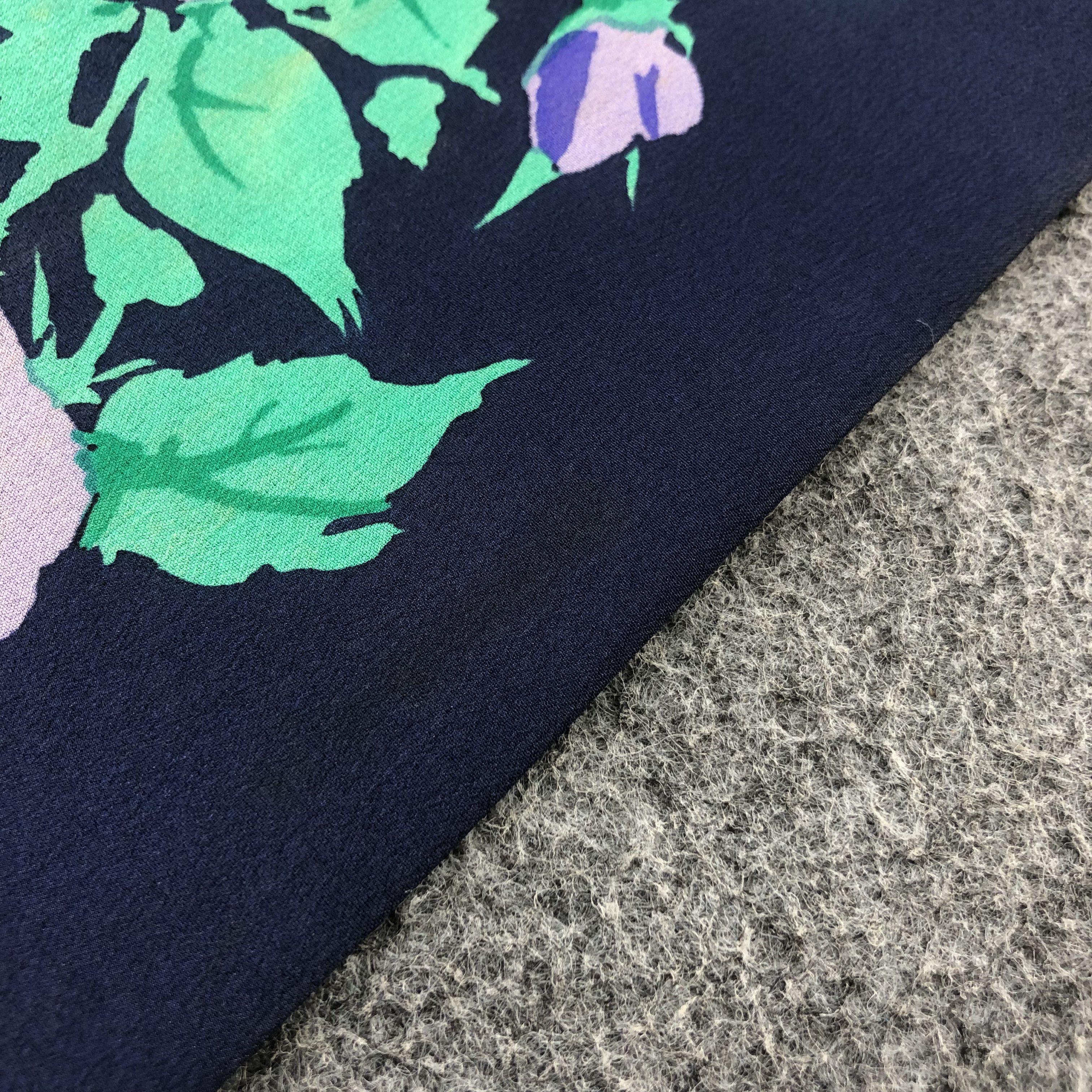 Vintage Ken Scott Floral Silk Scarf Muffler Stole Stratos M295 Size ONE SIZE - 7 Thumbnail