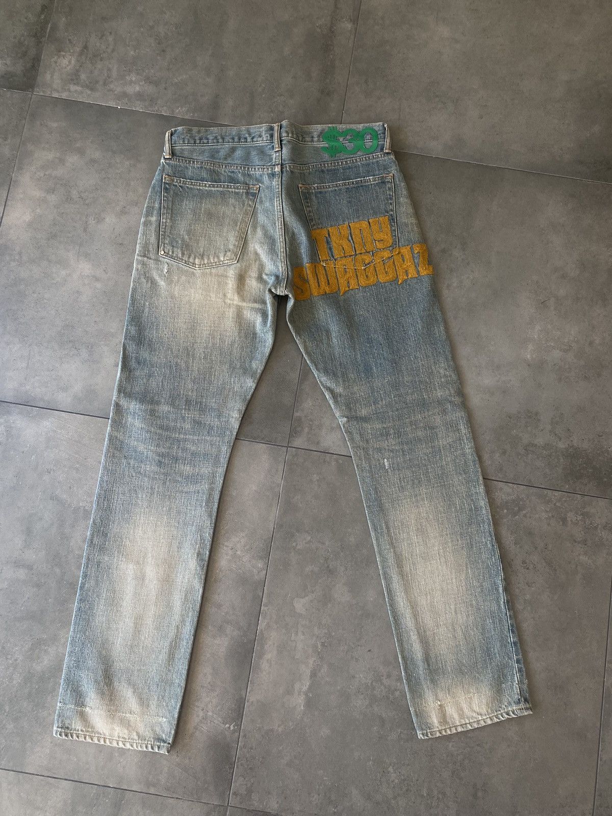 SWAGGER chain stitched selvage denim TKNY SWAGGAZ