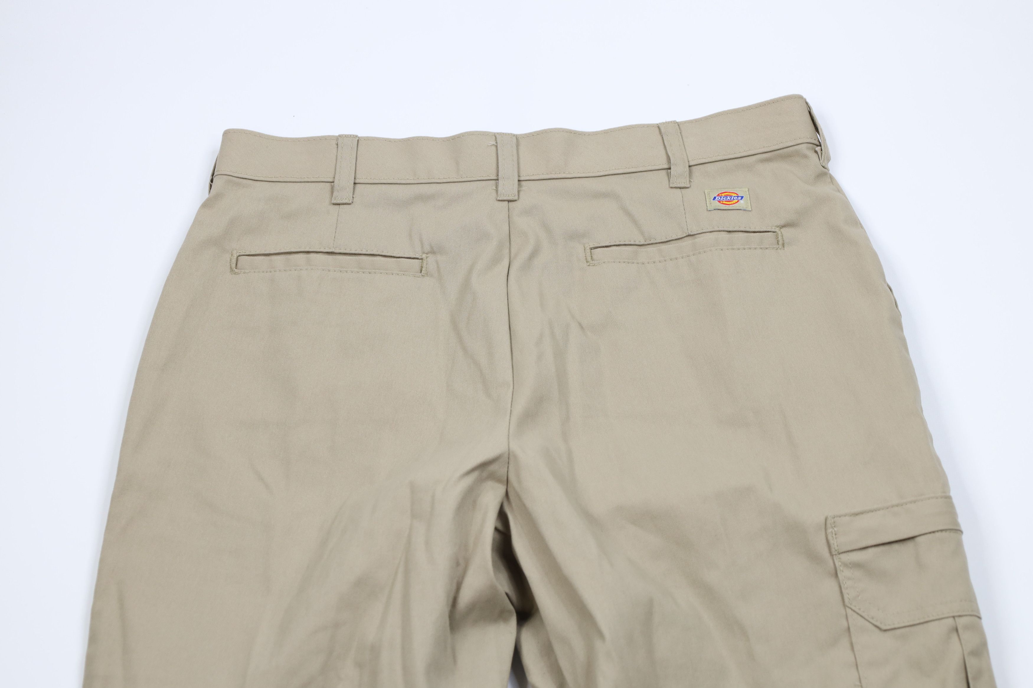 Dickies Vintage Y2K Dickies Spell Out Wide Leg Cargo Pants Beige Size 34" / US 12 / IT 48 - 9 Thumbnail