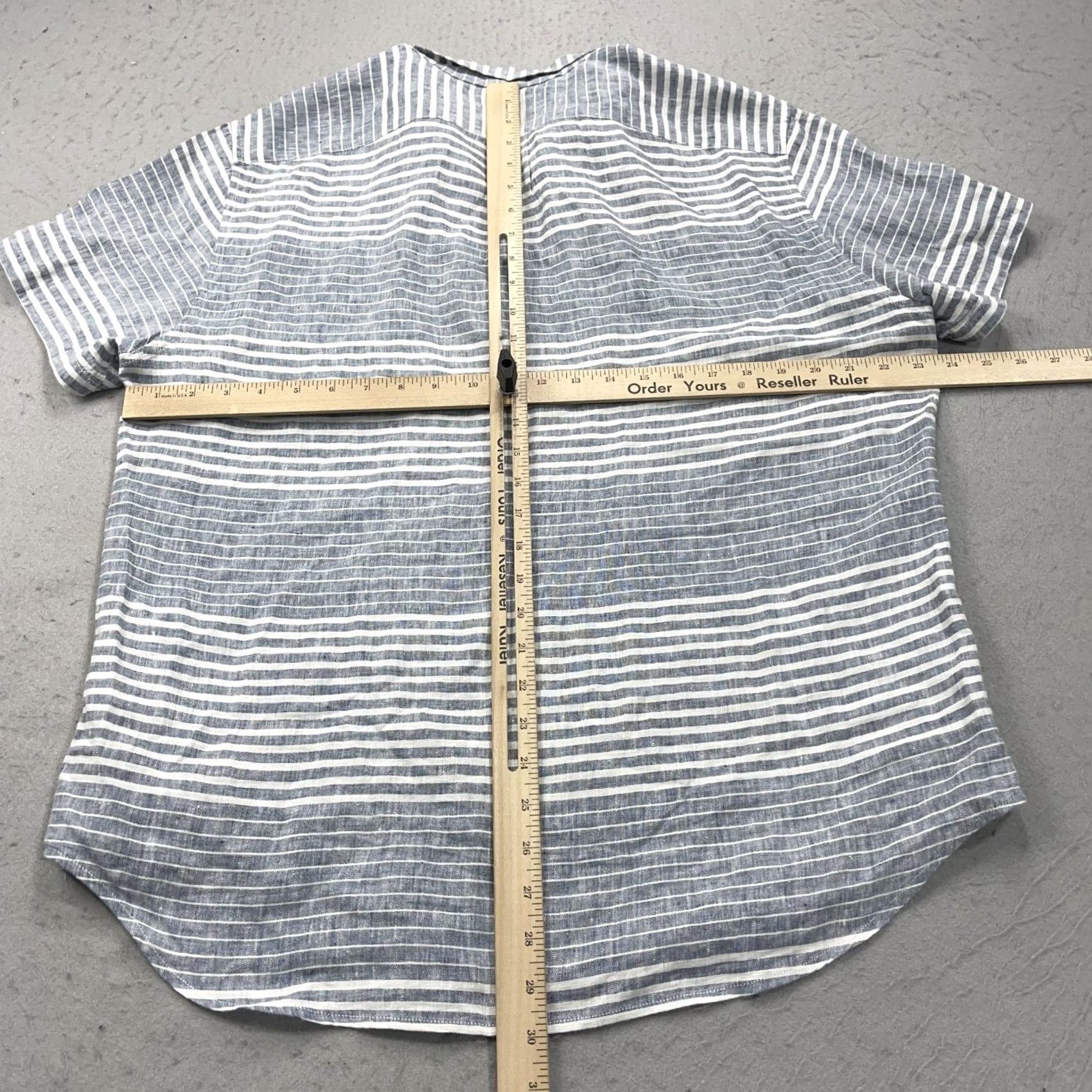 J.Crew J.CREW Shirt Mens L Blue Linen Button-Up Casual Beach Classic Camp 90s Theme Mens Size US L / EU 52-54 / 3 - 7 Thumbnail