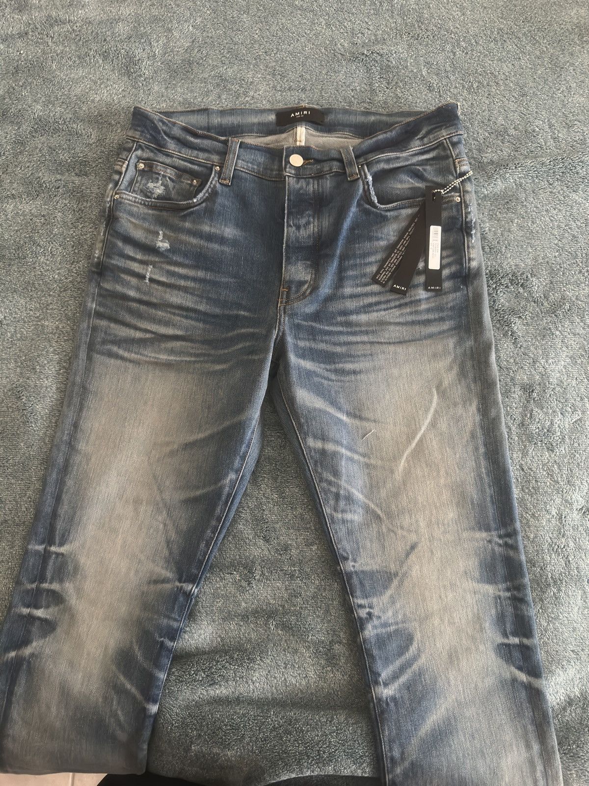 Amiri Amiri Honeycomb Indigo Size US 33 - 6 Thumbnail