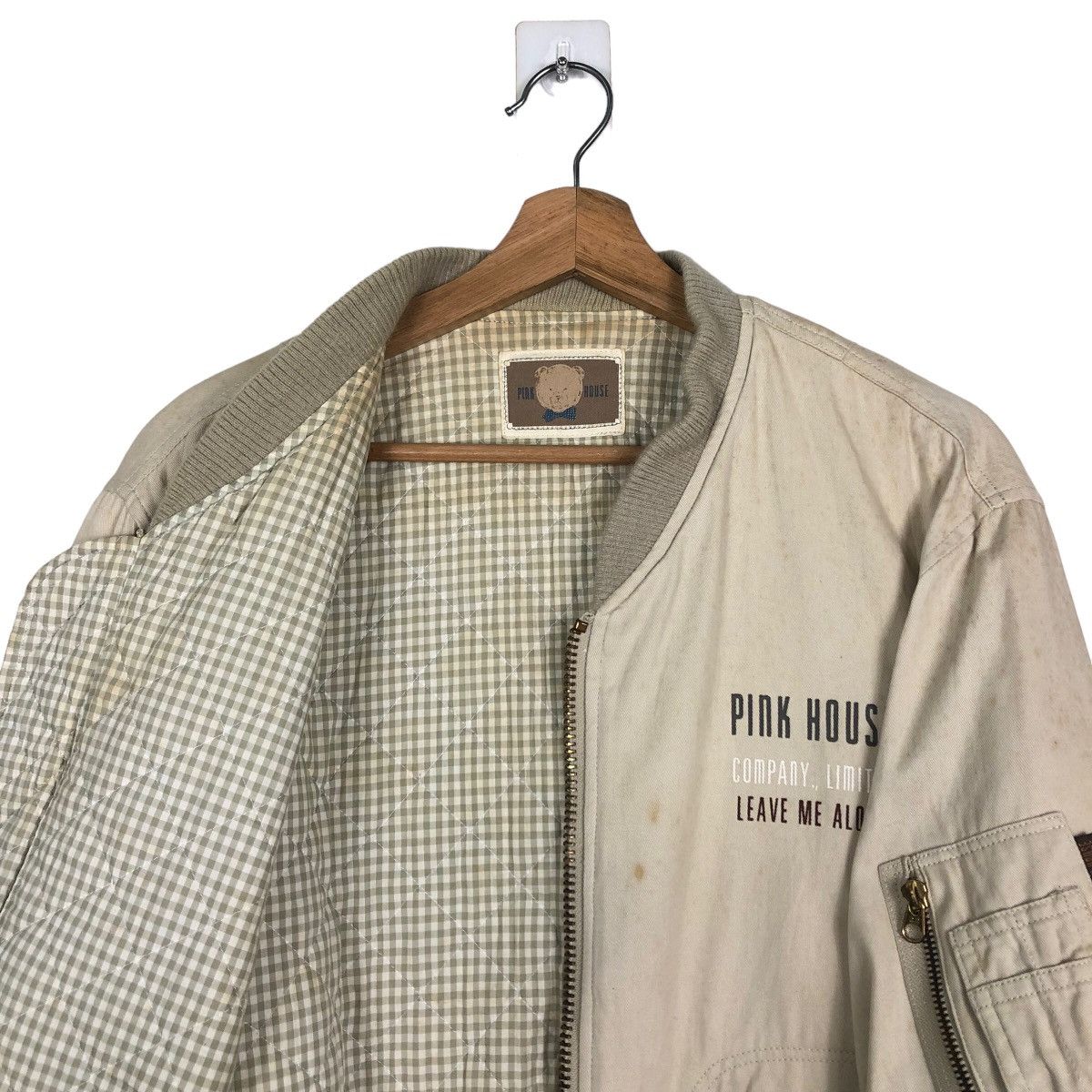 Japanese Brand 🔥Vintage Varsity Jacket Pink House Big Logo Spell Out Size US M / EU 48-50 / 2 - 9 Thumbnail