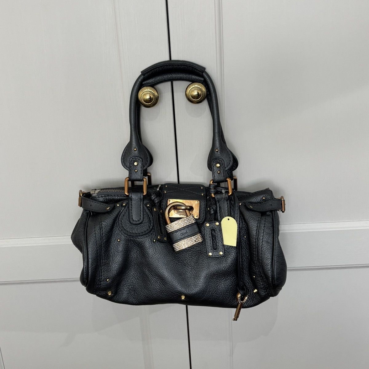 Chloe × Vintage Chloe Vintage Orange Leather Paddington Bag