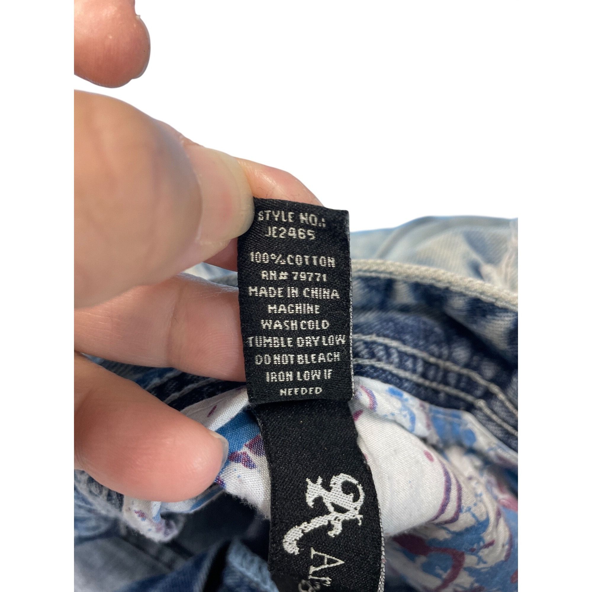 Jordan Craig Jordan Craig Artisan mens blue grunge distressed jeans 38/34 Size US 38 / EU 54 - 12 Thumbnail