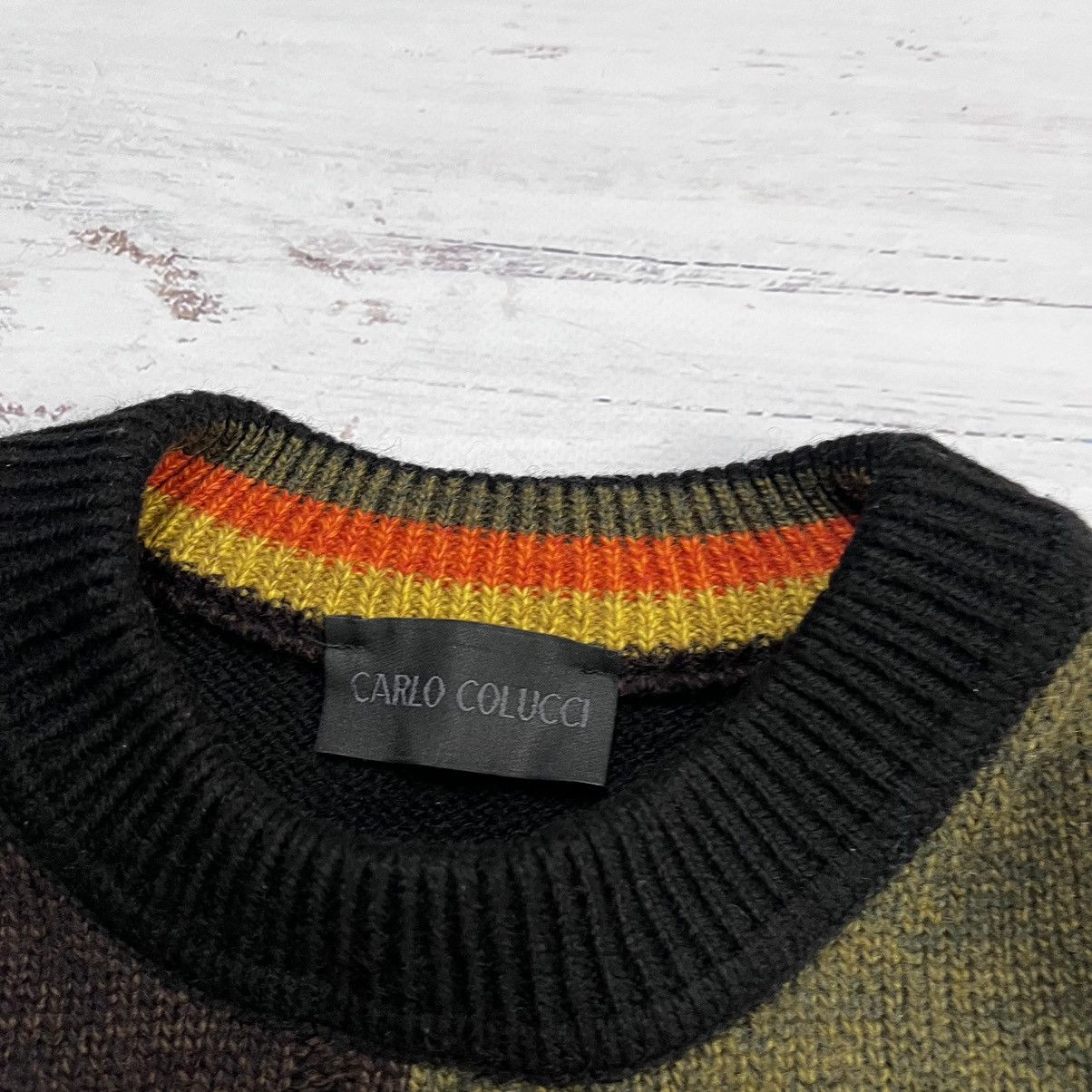 Carlo Colucci × Coogi × Vintage Vintage Carlo Colucci Knit Wool Sweater Multicolour Coogi Size US M / EU 48-50 / 2 - 6 Thumbnail