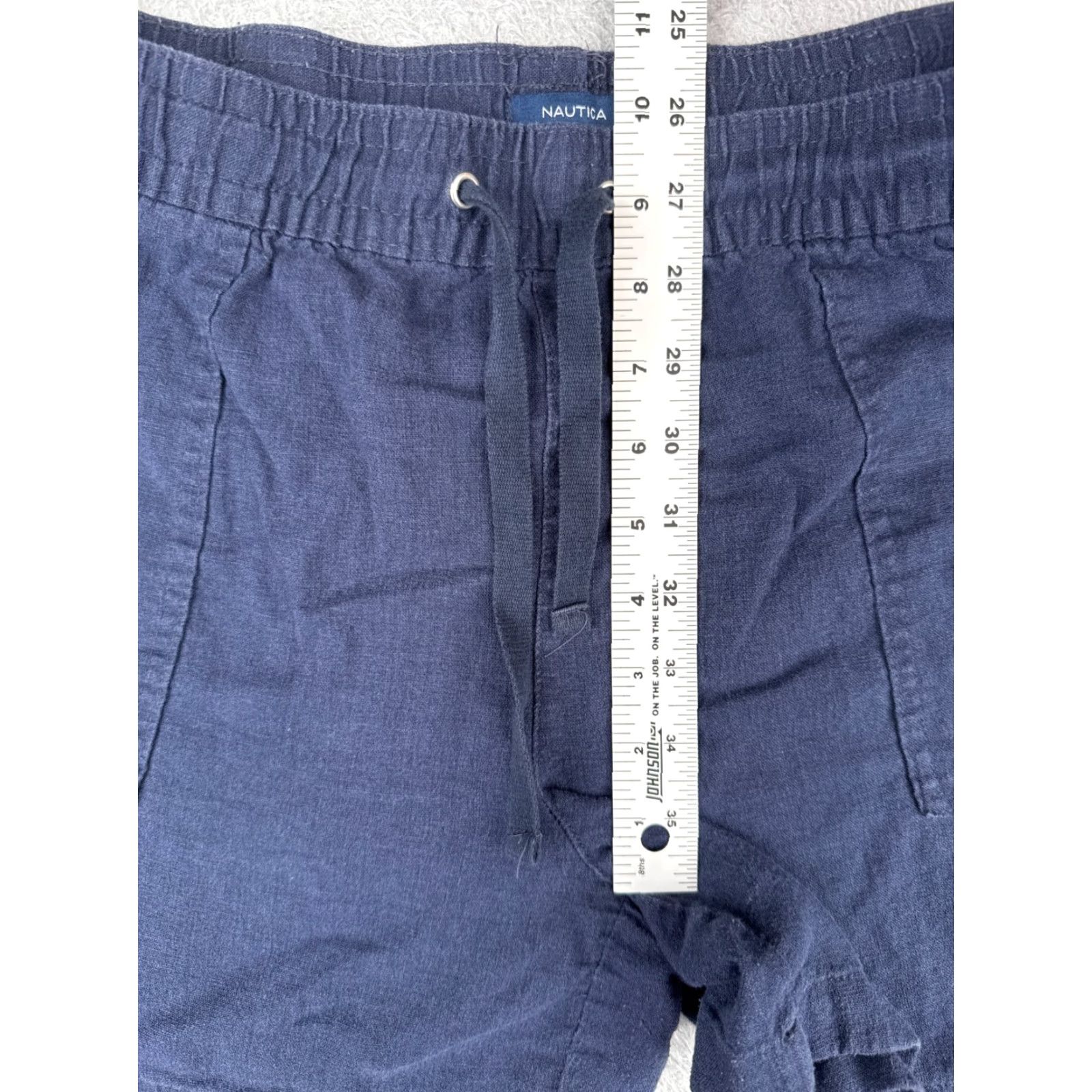 Nautica Nautica Womens Shorts Chino 40 Blue Linen Cotton Blend Stretch Pockets Zip Beach 40x5 Womens Size 27" / US 4 / IT 40 - 7 Thumbnail