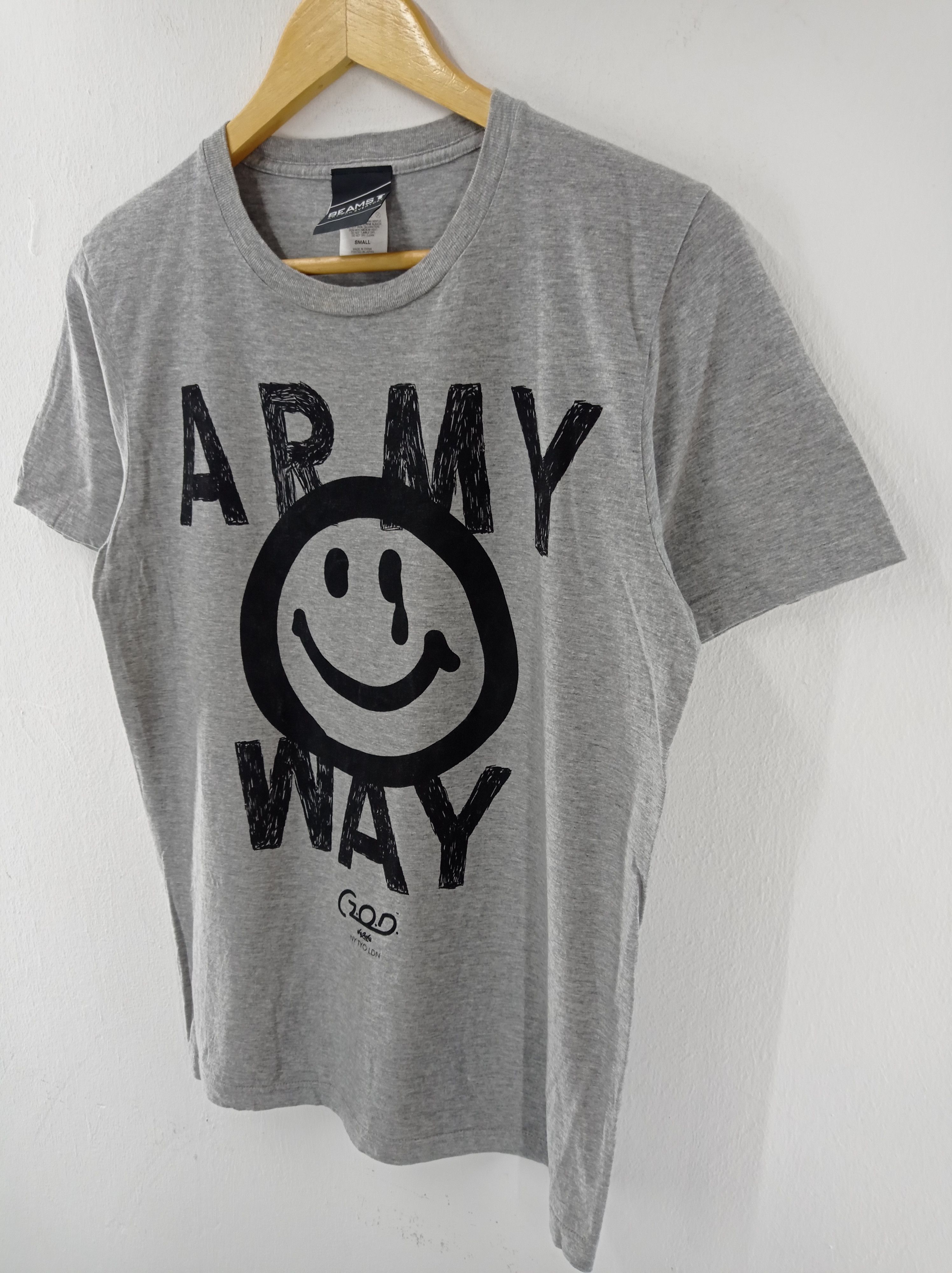 Beams Plus Japanese Brand Beams Army Way T-Shirt Size US S / EU 44-46 / 1 - 2 Thumbnail
