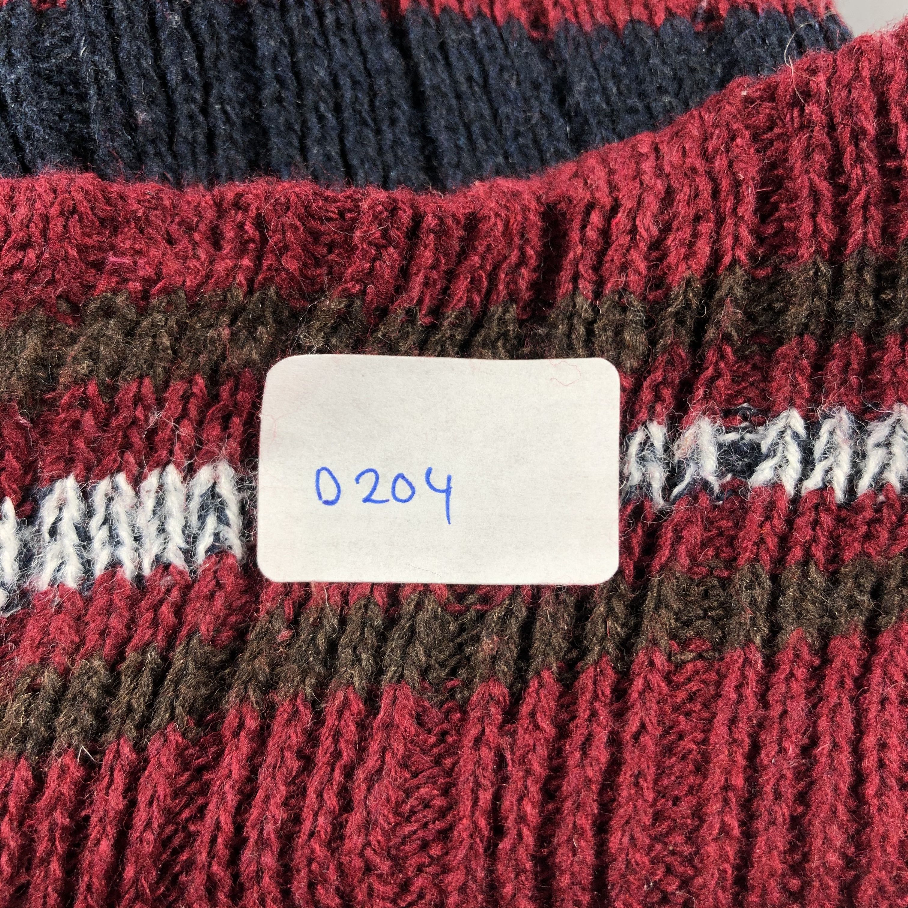 Japanese Brand × Vintage Unknown Stripe Ribbed Beanie Snow Hat Snow Cap -D204 Size ONE SIZE - 4 Thumbnail