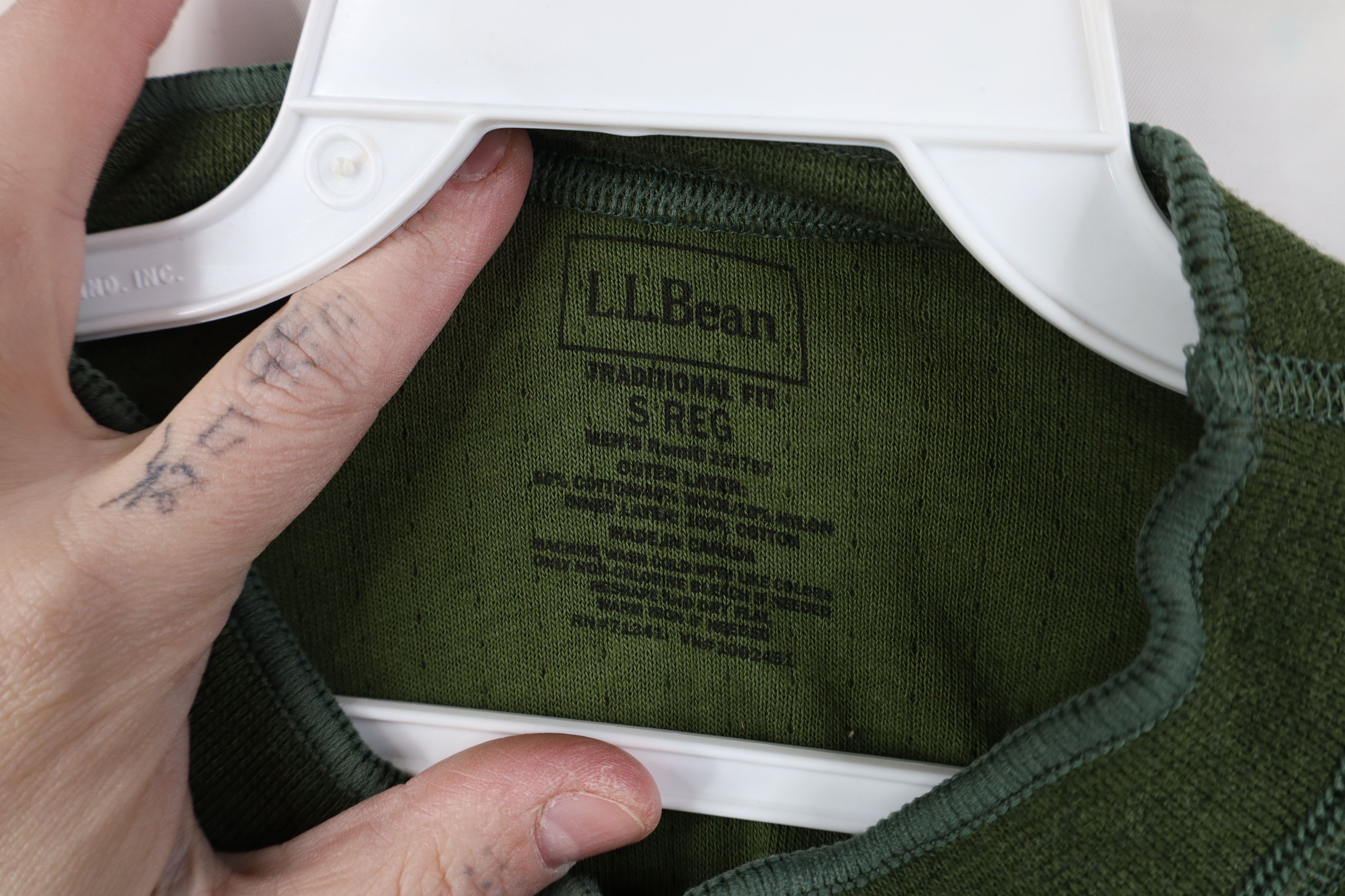 L.L. Bean Vintage LL Bean Wool Blend Rivers Driver Long Sleeve T-Shirt Size US S / EU 44-46 / 1 - 4 Thumbnail