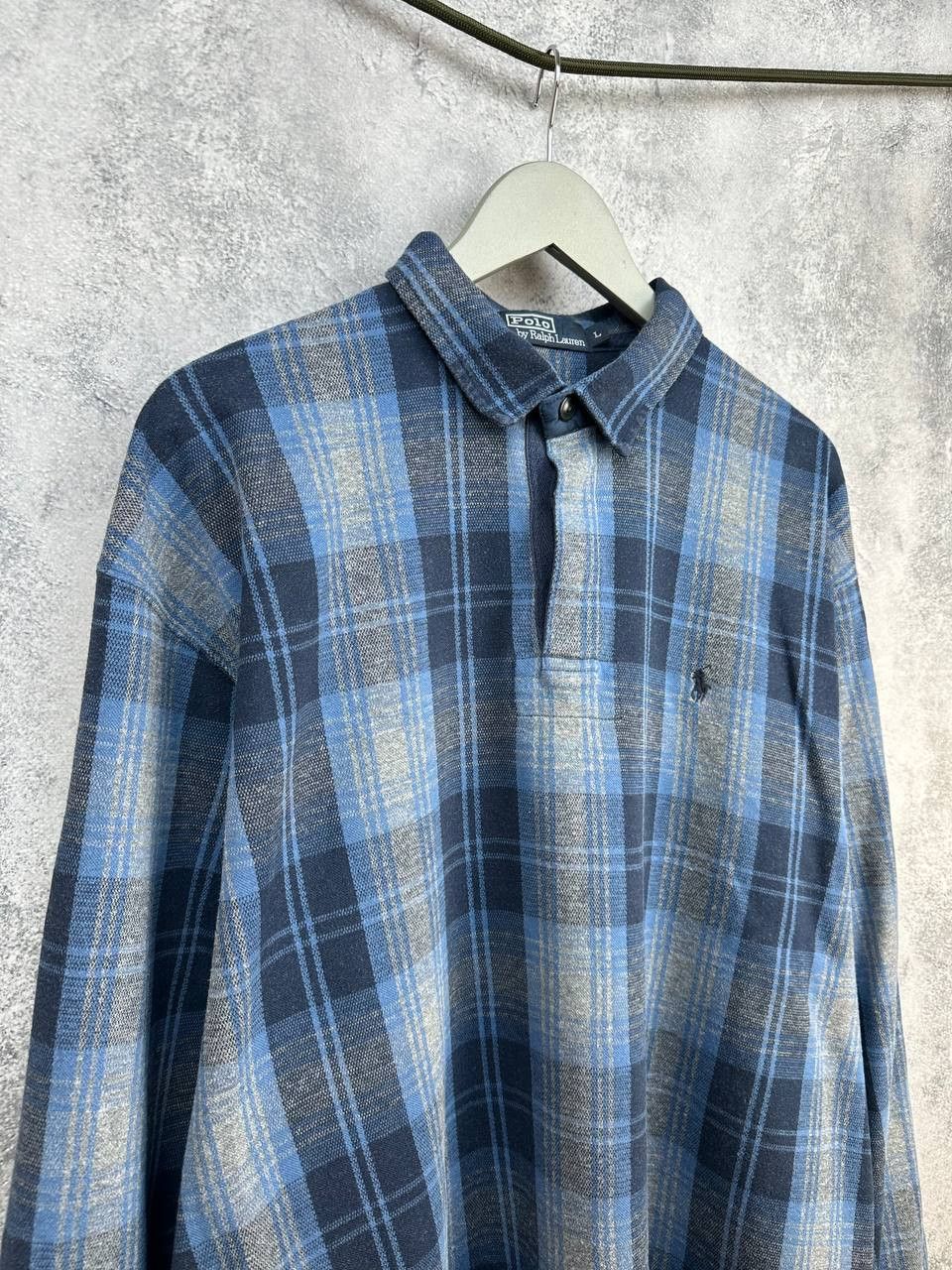 Polo Ralph Lauren Polo Ralph Lauren Vintage Tartan Plaid Hong Kong Polo Jumper Size US L / EU 52-54 / 3 - 3 Thumbnail