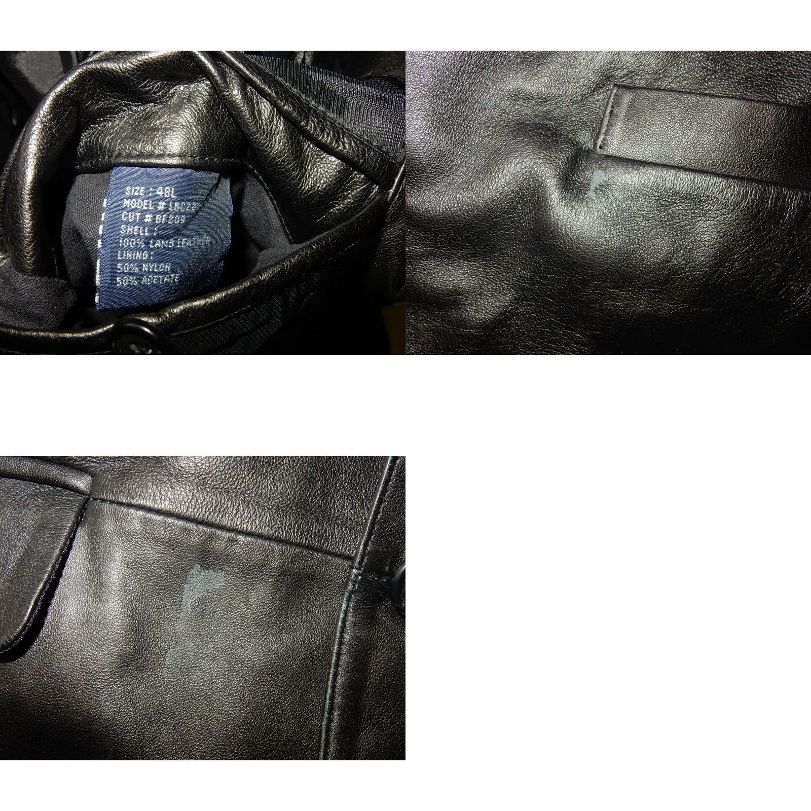 Ralph Lauren Ralph Lauren Men's Sport Coat Blazer 48L Black Lambskin 3 Buttons Long Coat Jacket Blazer Mens 48 Long Jacket Size 48R - 8 Thumbnail