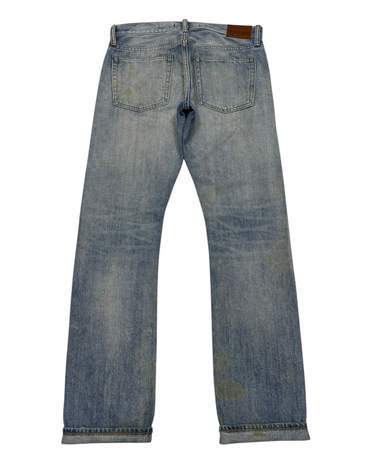 Kapital 🔥Kaihara Japanese Selvedge Denim Gap Slim Light Rip Repair Size US 31 - 2 Thumbnail