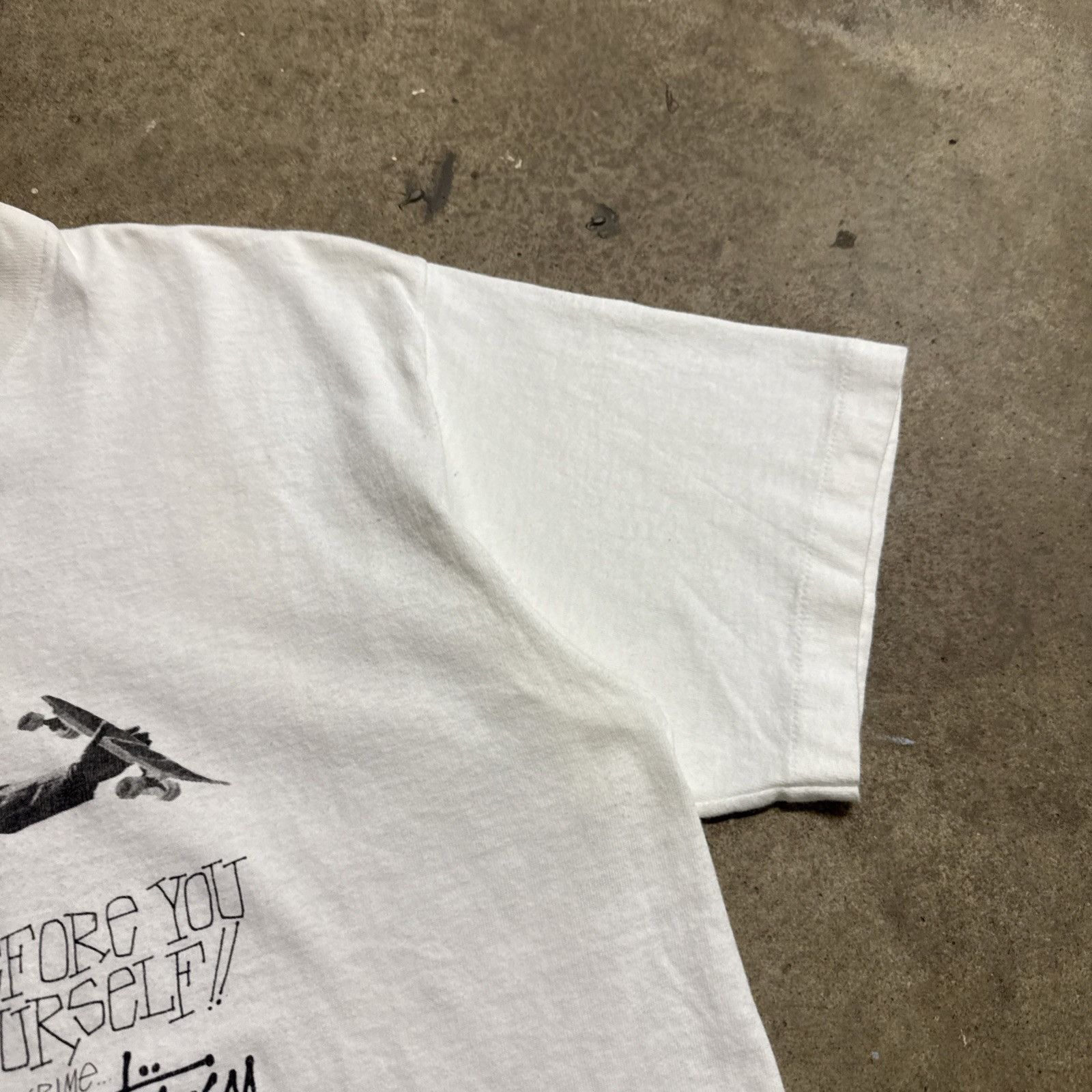 Stussy Vintage Stussy Shirt Mens Large White 90s Skateboarding Size US L / EU 52-54 / 3 - 4 Thumbnail