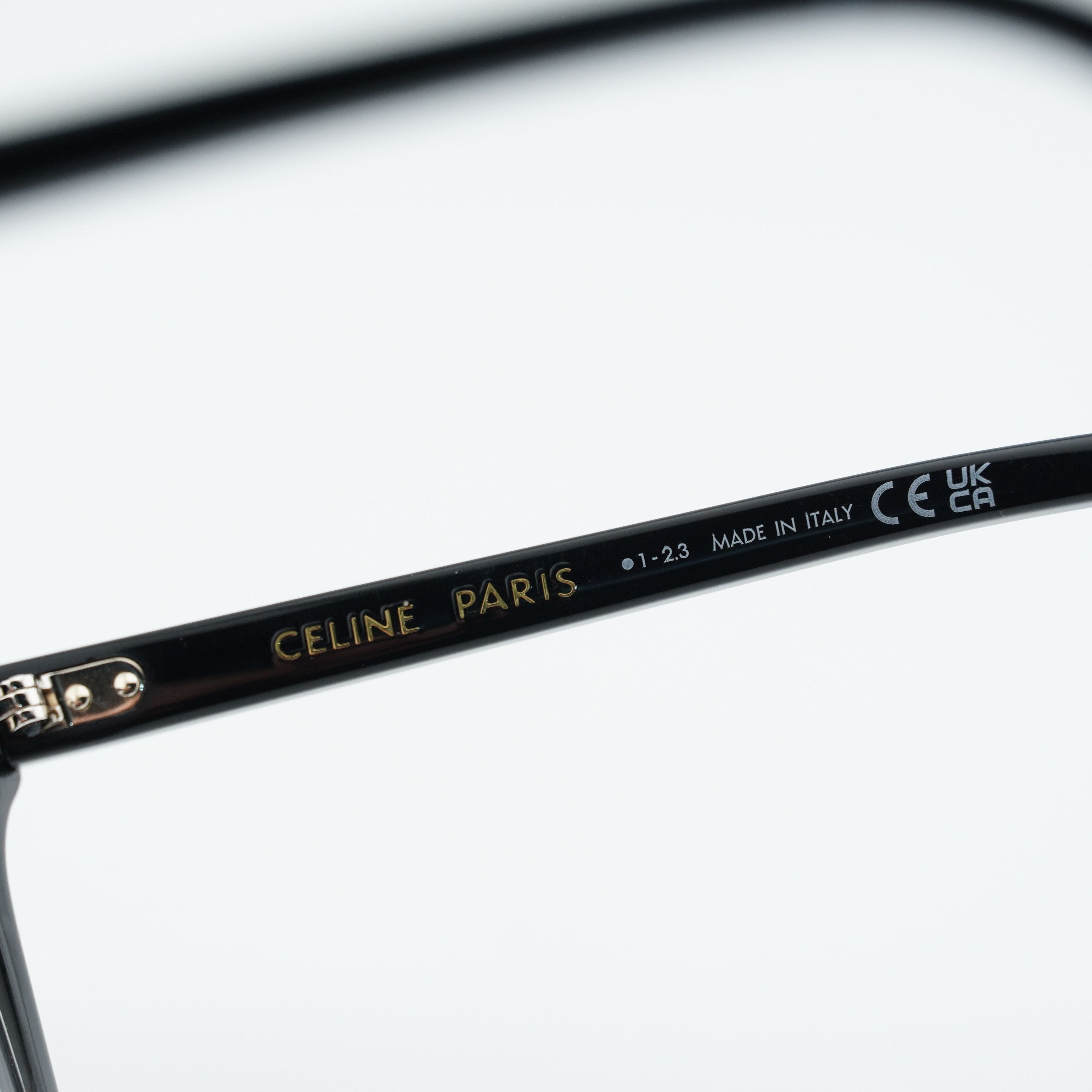 Celine Celine CL50117I 001 Eyeglasses Black 54mm Square Frame Size ONE SIZE - 4 Thumbnail