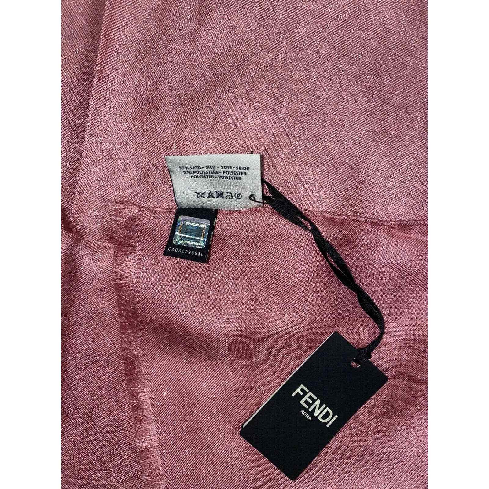 Fendi Fendi Monogram Logo Silk Fringe Hem Wrap Shawl Stole Scarf Size ONE SIZE - 9 Thumbnail